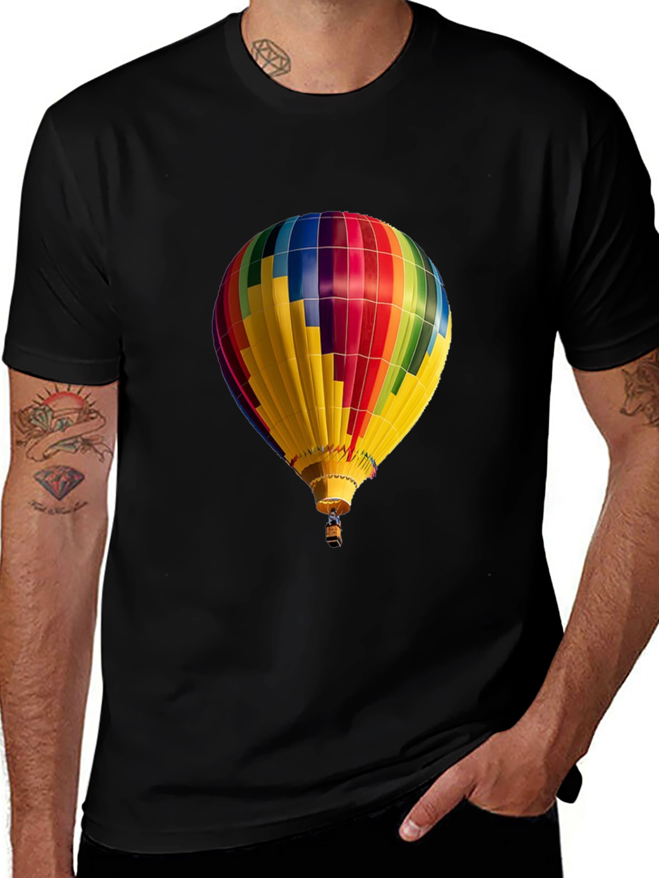 Variant 10 of Hot Air Balloon Graphic Tee - Unique Design