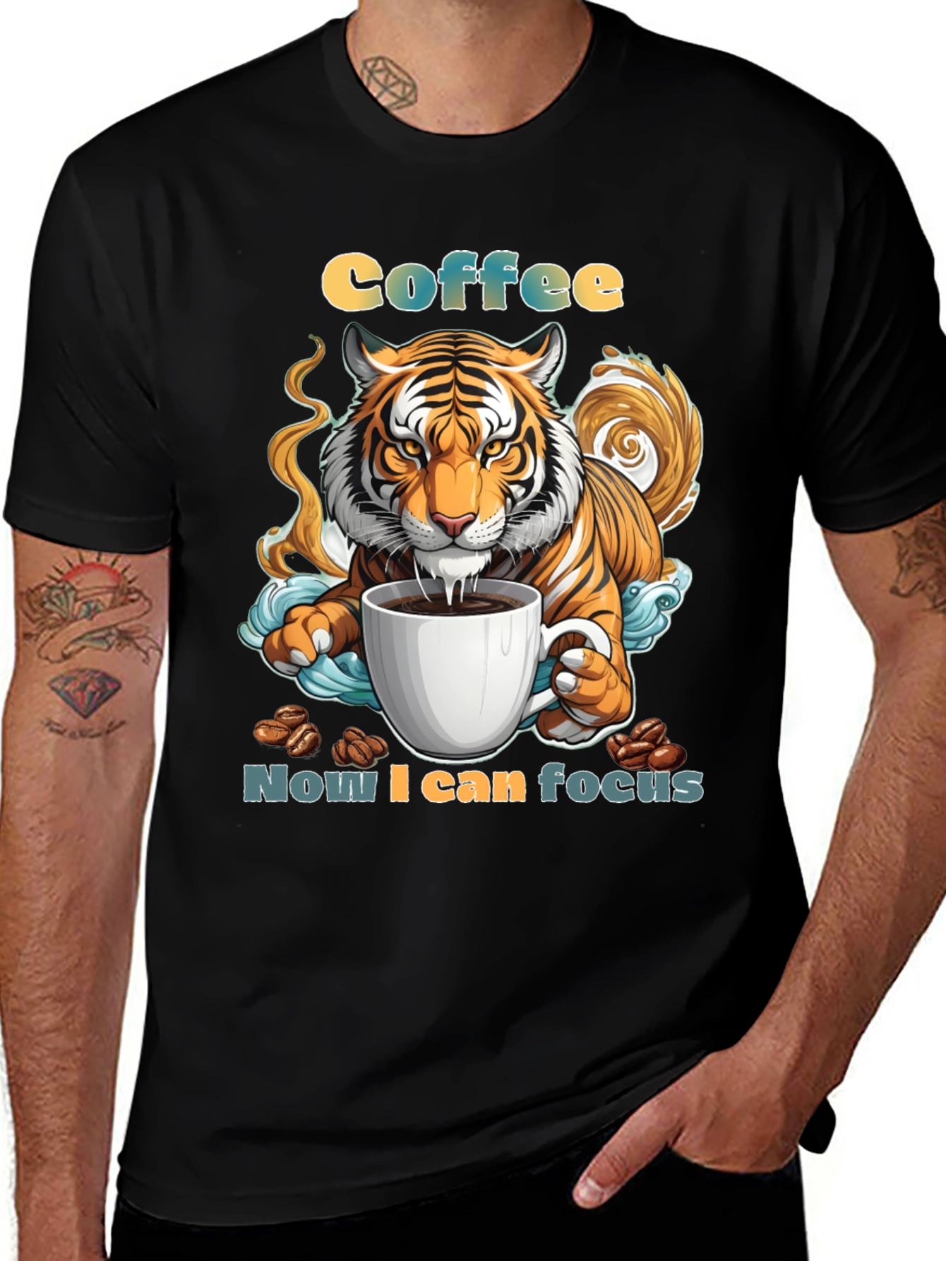 Variant 30 of Tiger Coffee Focus T-Shirt