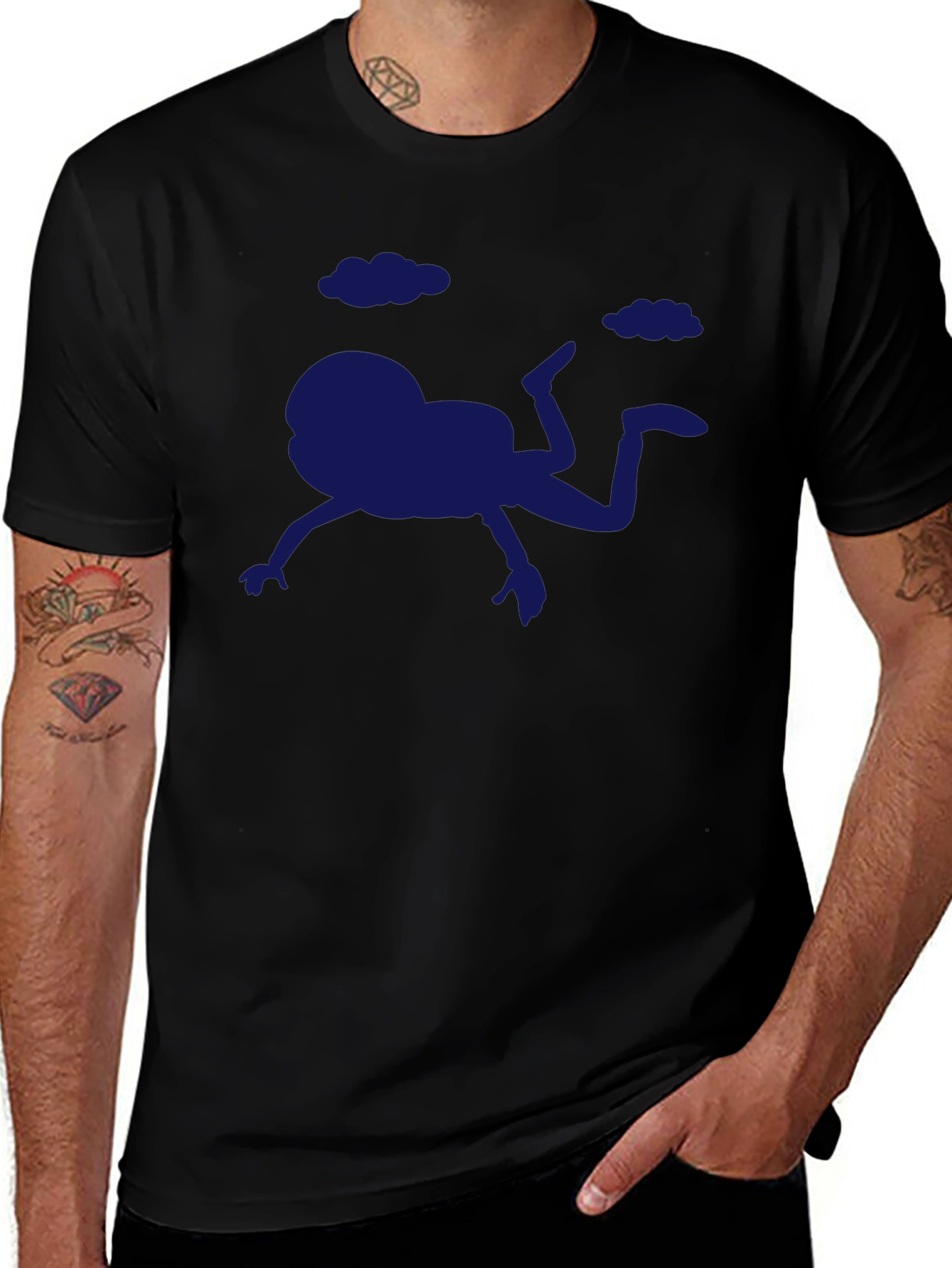 Variant 23 of Funny Frog Falling T-Shirt - Quirky Graphic Tee