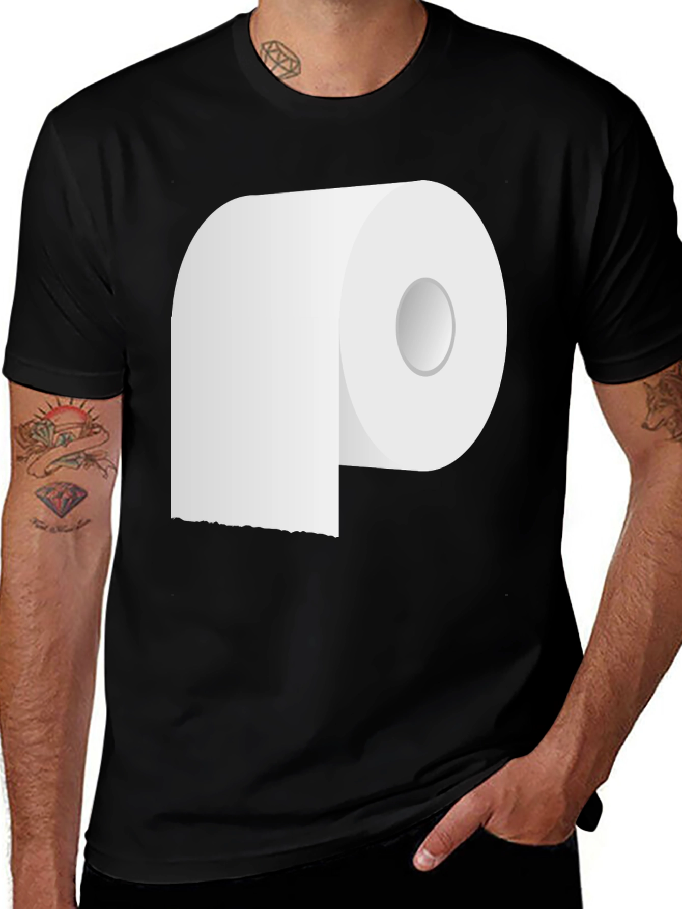 Variant 29 of Funny Toilet Paper Roll Graphic T-Shirt