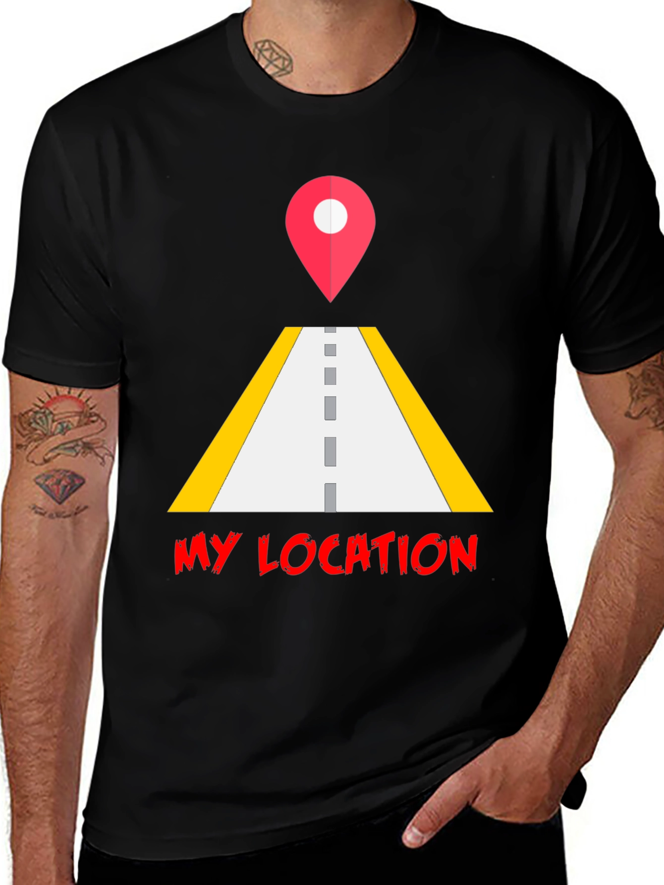 Variant 7 of My Location Graphic T-Shirt