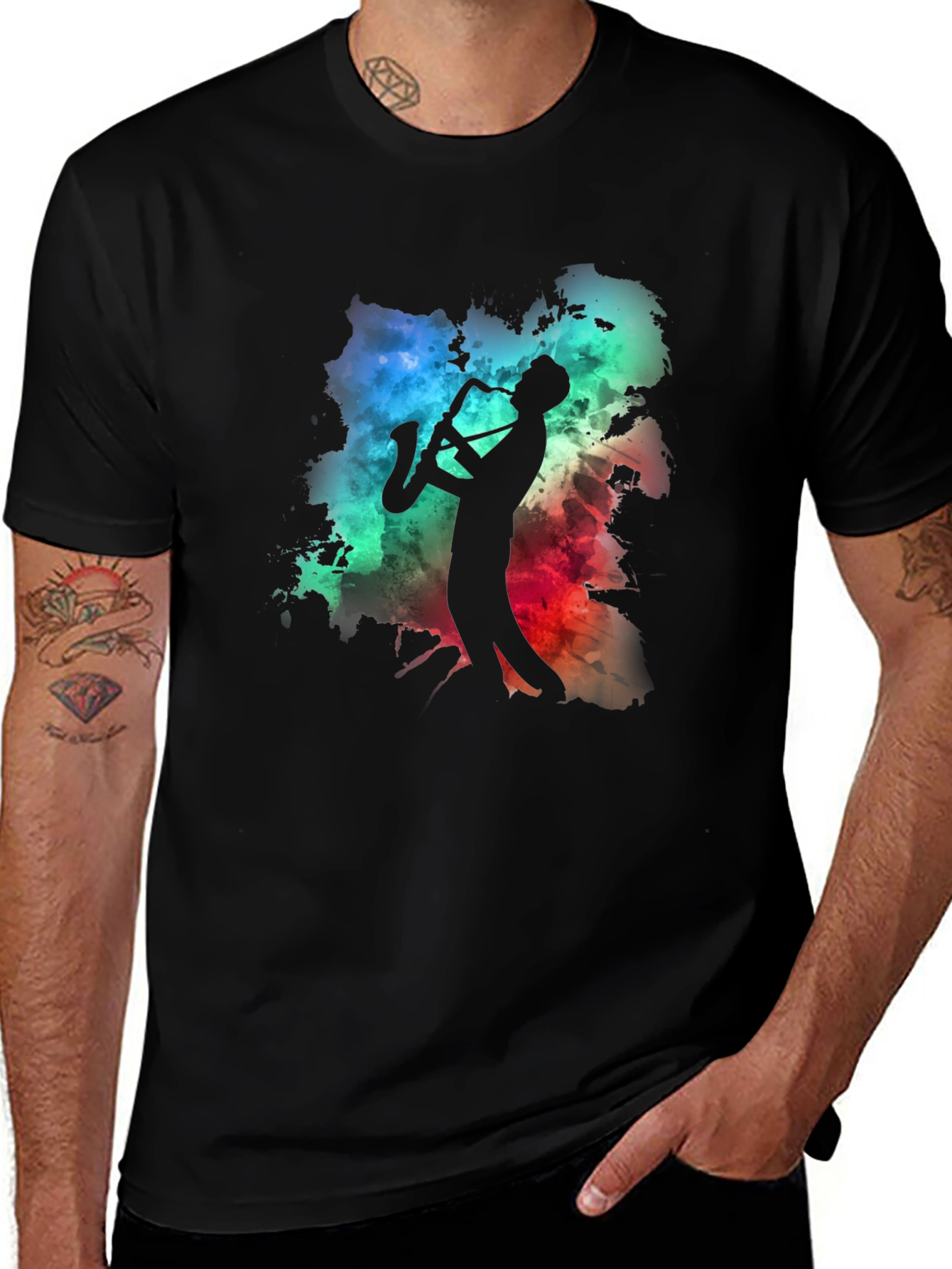 Variant 26 of Cool Jazz Saxophone T-Shirt - Musician Gift Idea