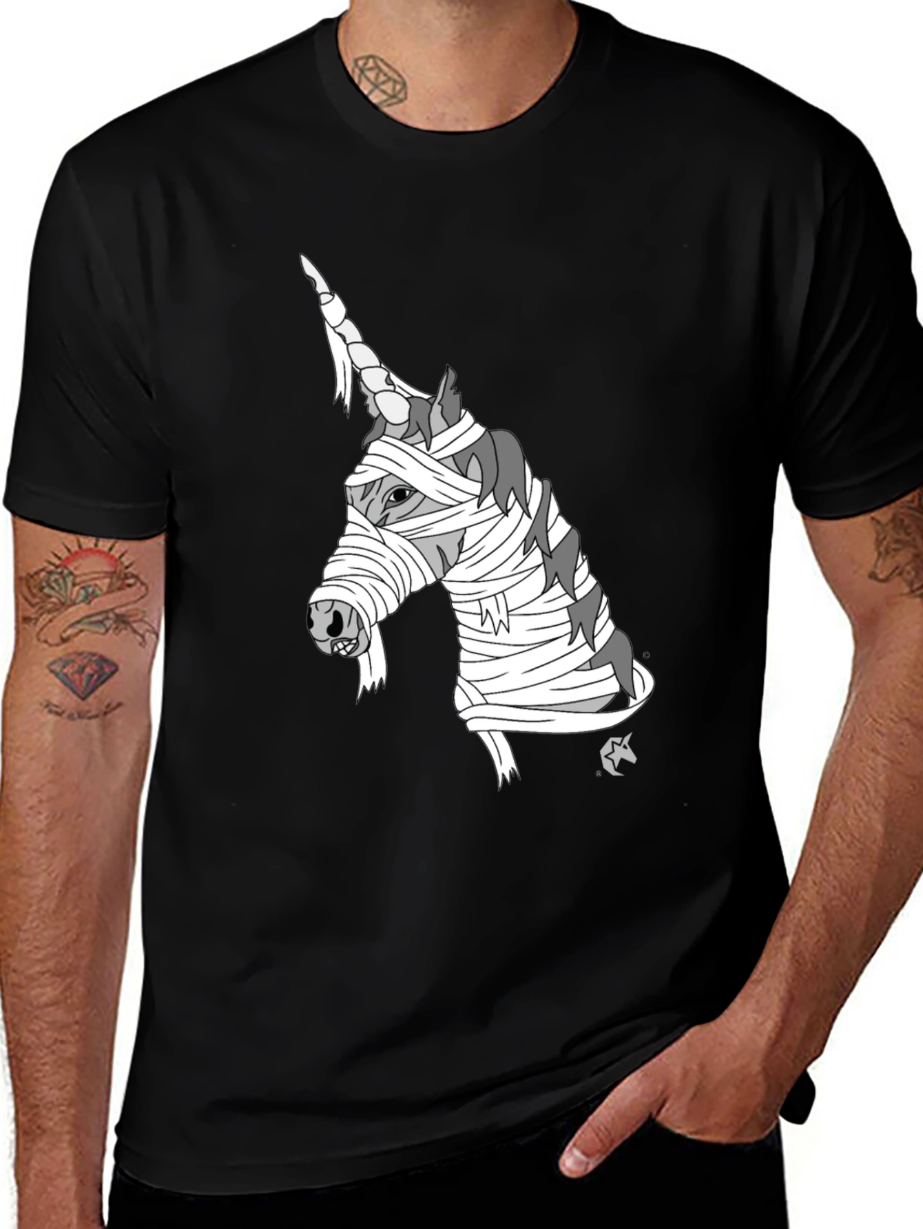 Variant 6 of Unicorn Mummy T-Shirt - Wrapped in Style