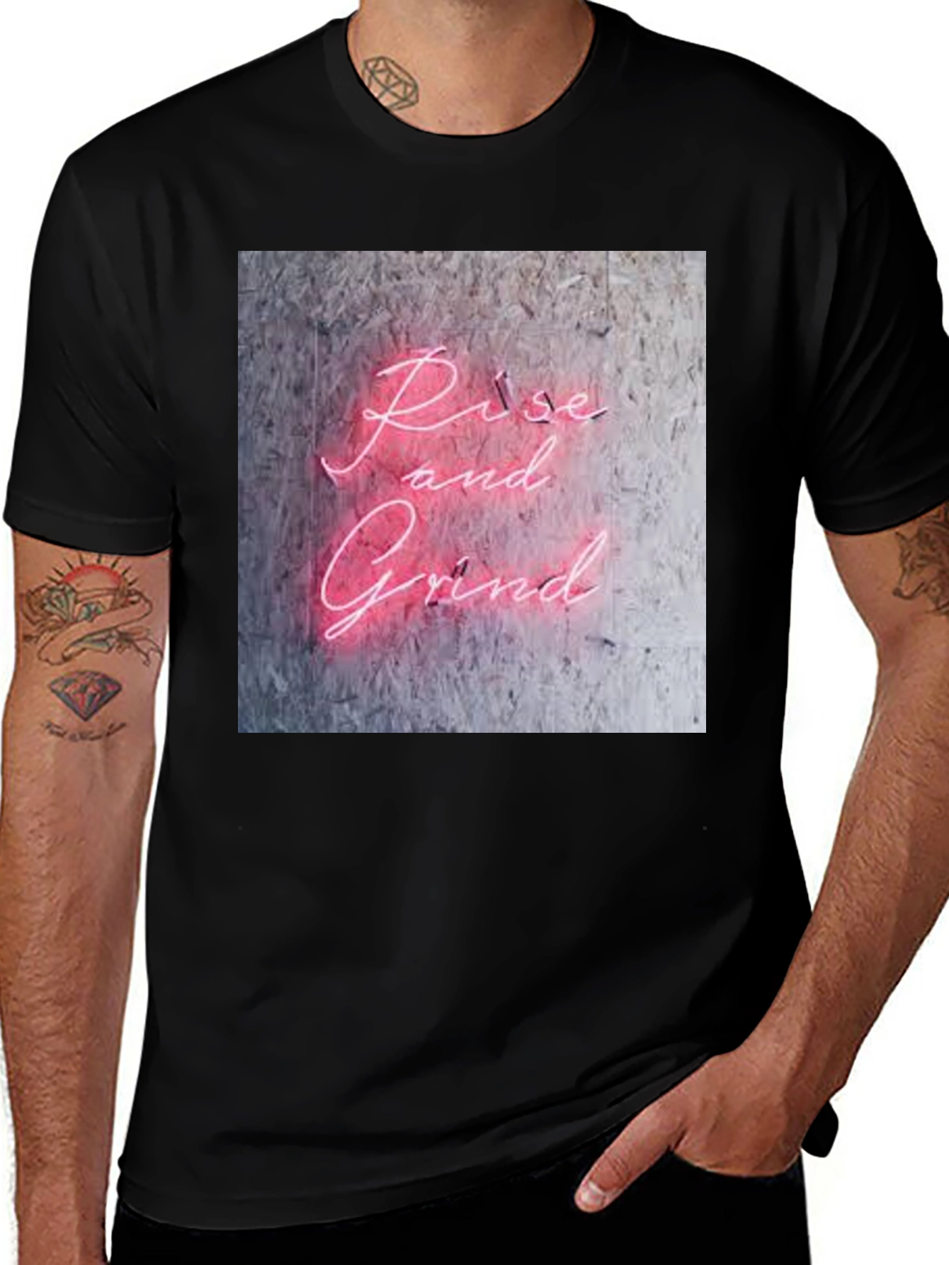 Rise and Grind Graphic Tee - Motivation Shirt