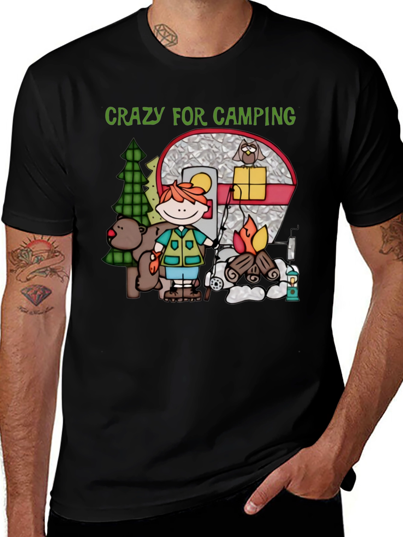 Variant 10 of Crazy for Camping T-Shirt