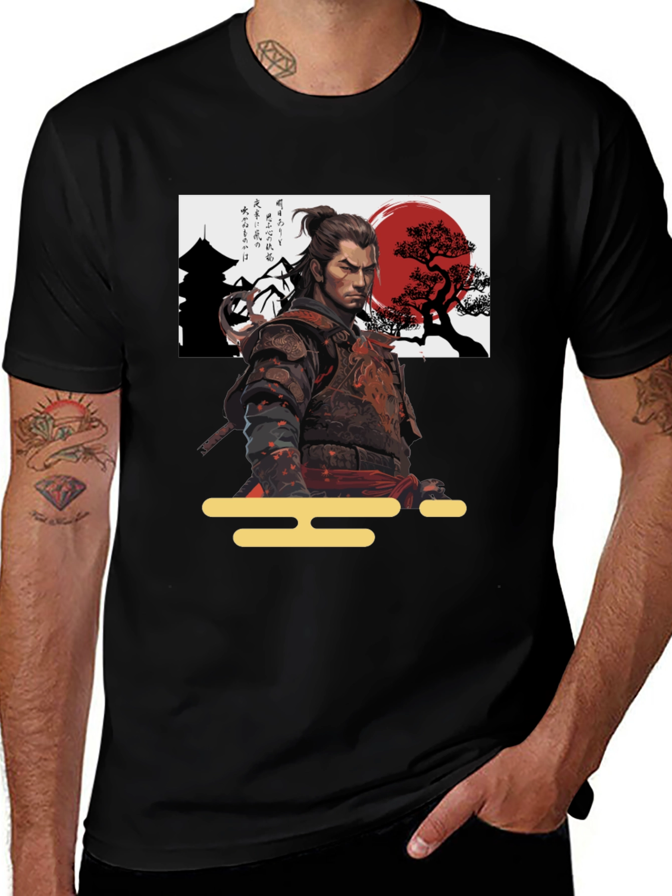 Variant 18 of Samurai Warrior Graphic T-Shirt