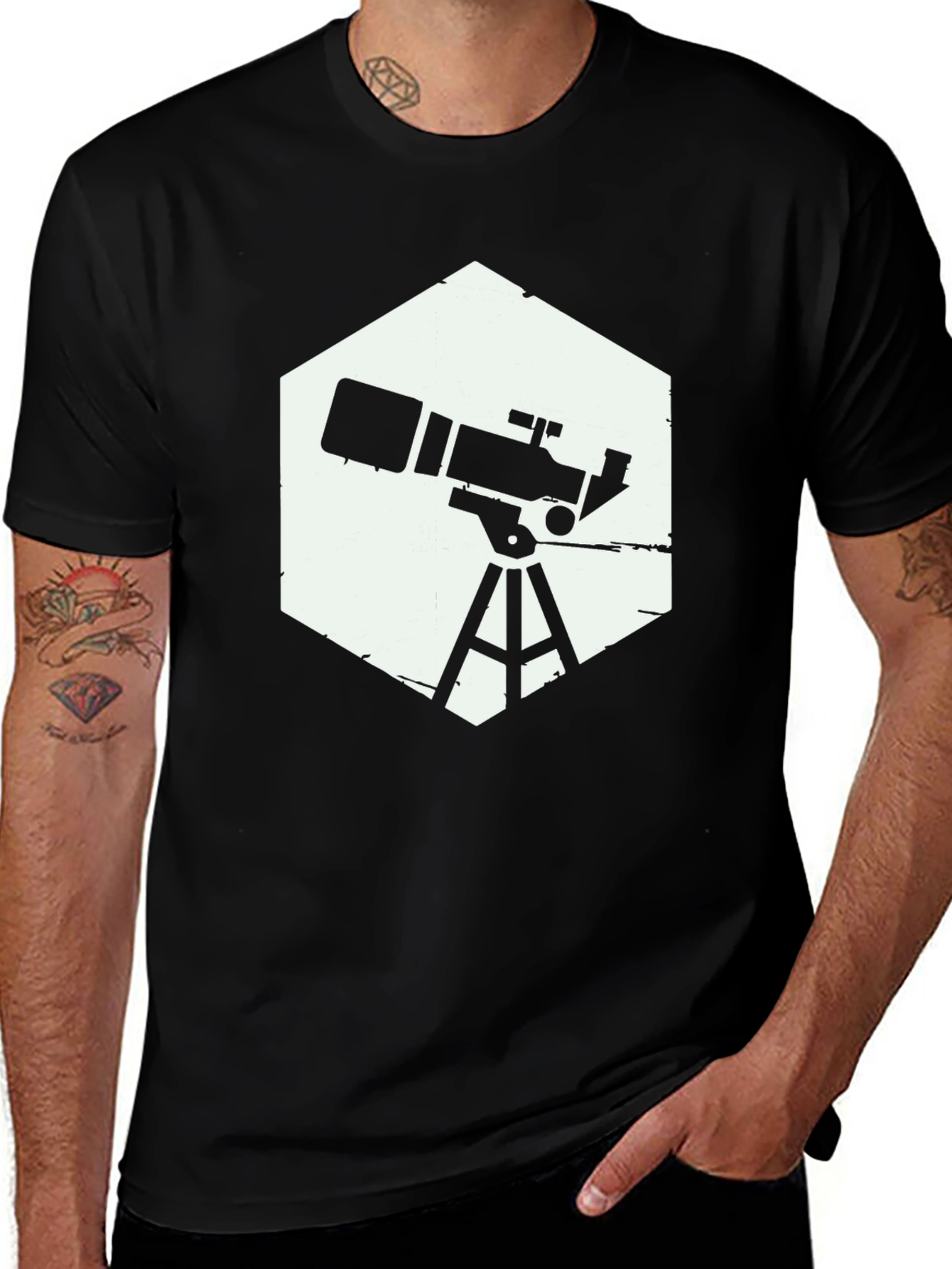Variant 15 of Telescope Graphic Tee - Stargazer Shirt