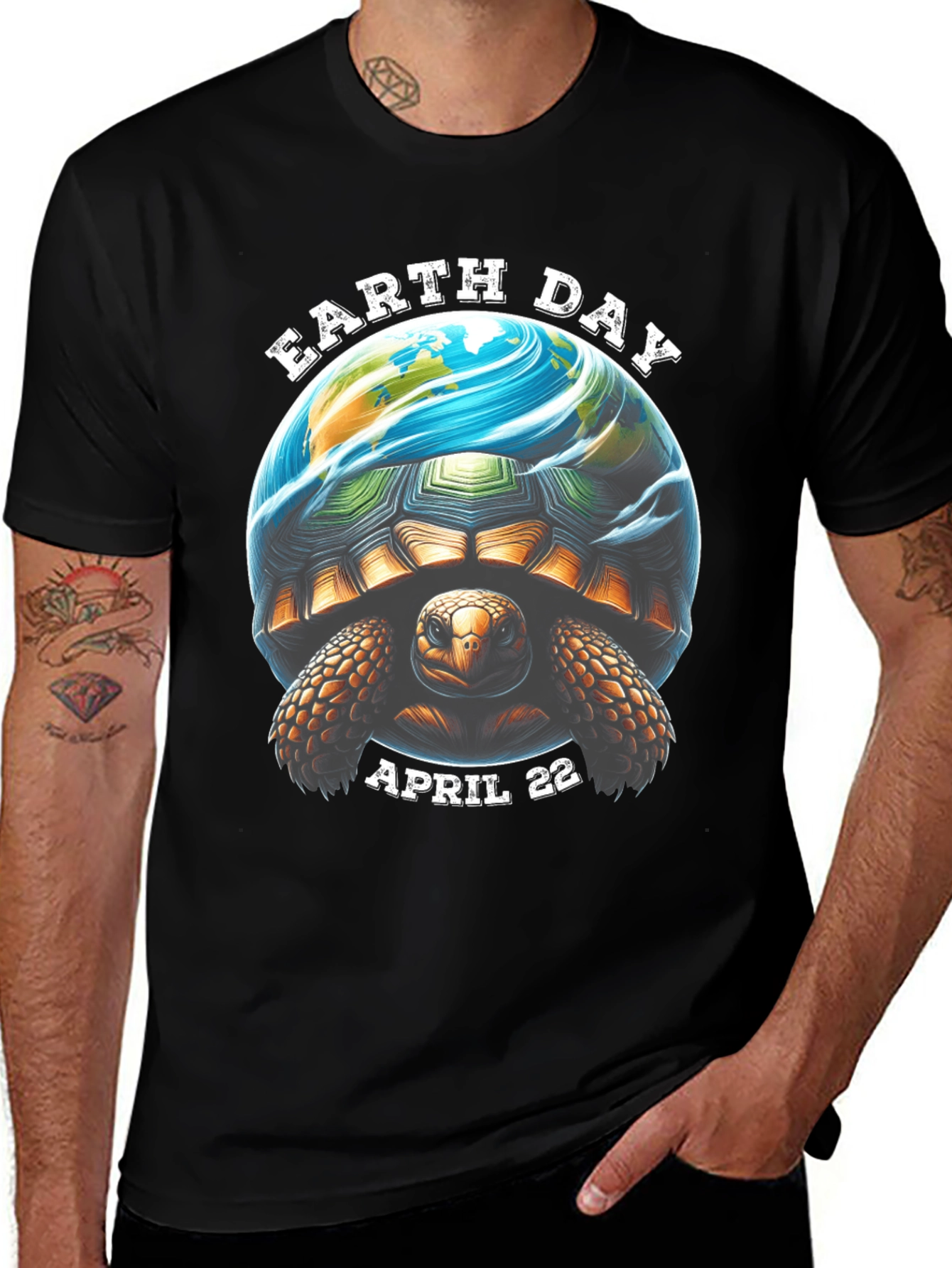 Earth Day Turtle Graphic Tee - April 22