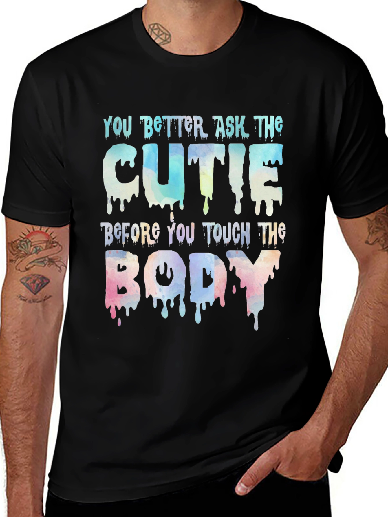 Variant 22 of You Better Ask The Cutie Funny Novelty T-Shirt