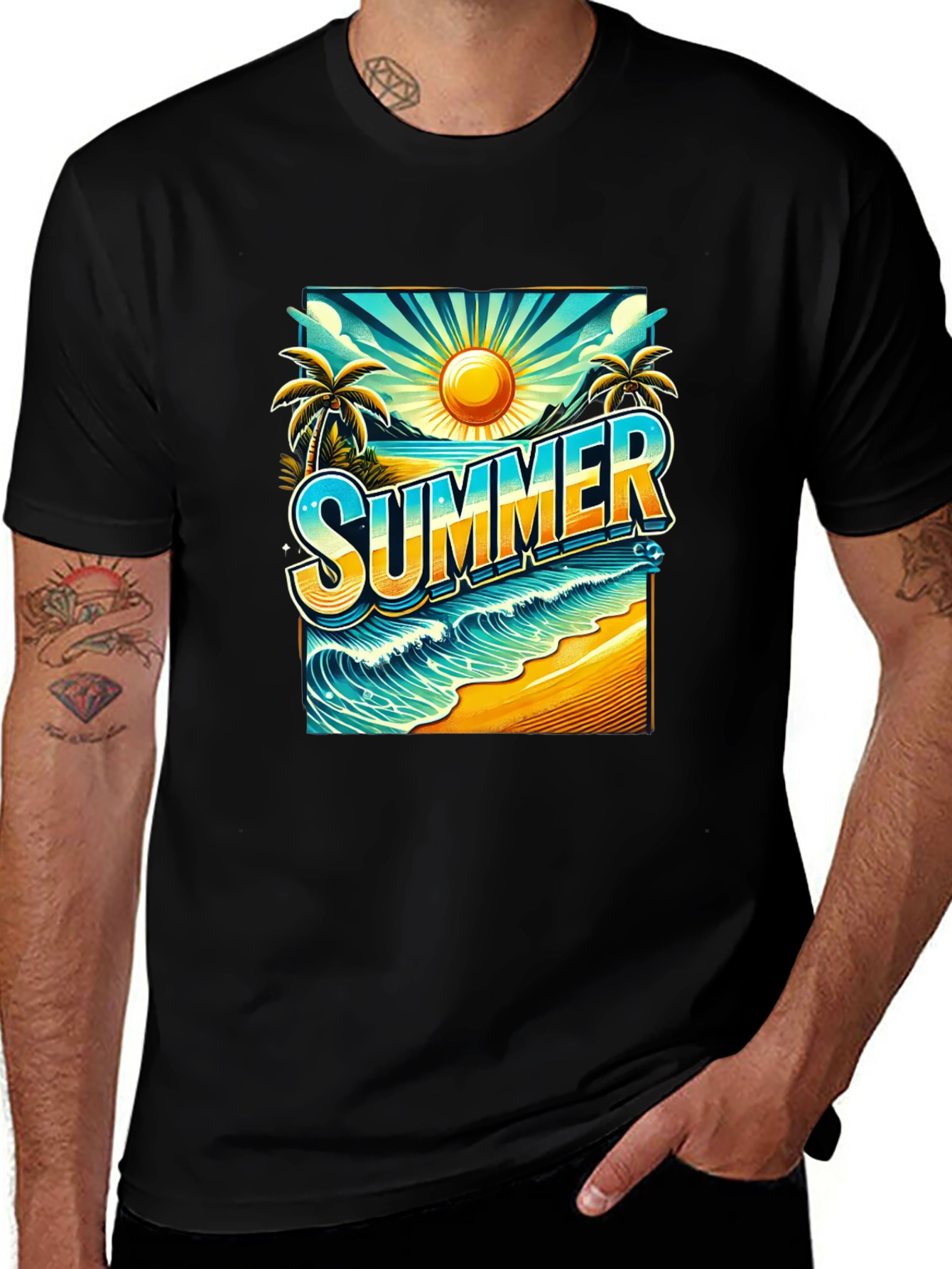 Variant 26 of Summer Beach Graphic Tee