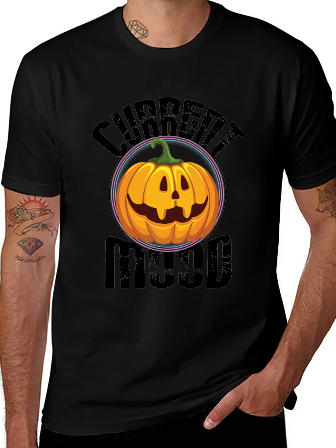 Variant 28 of Current Mood Pumpkin Graphic T-Shirt