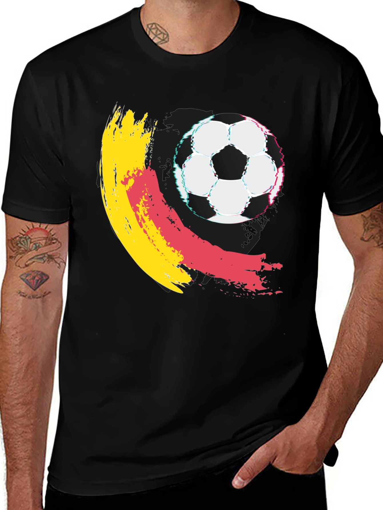 Variant 30 of Soccer Ball Graphic T-Shirt - Casual Cotton Tee