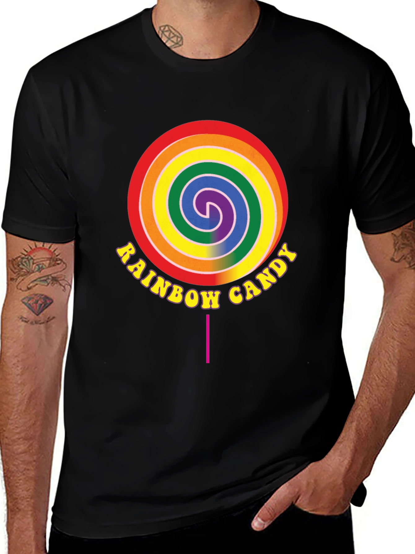 Variant 6 of Rainbow Candy Graphic Tee