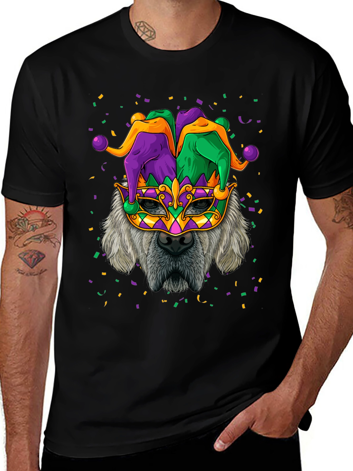Mardi Gras Dog T-Shirt