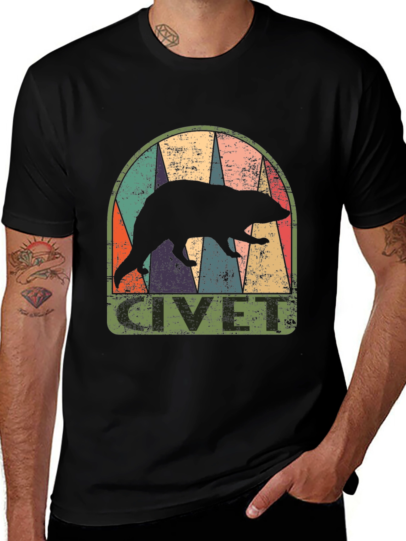 Variant 26 of Retro Civet T-Shirt