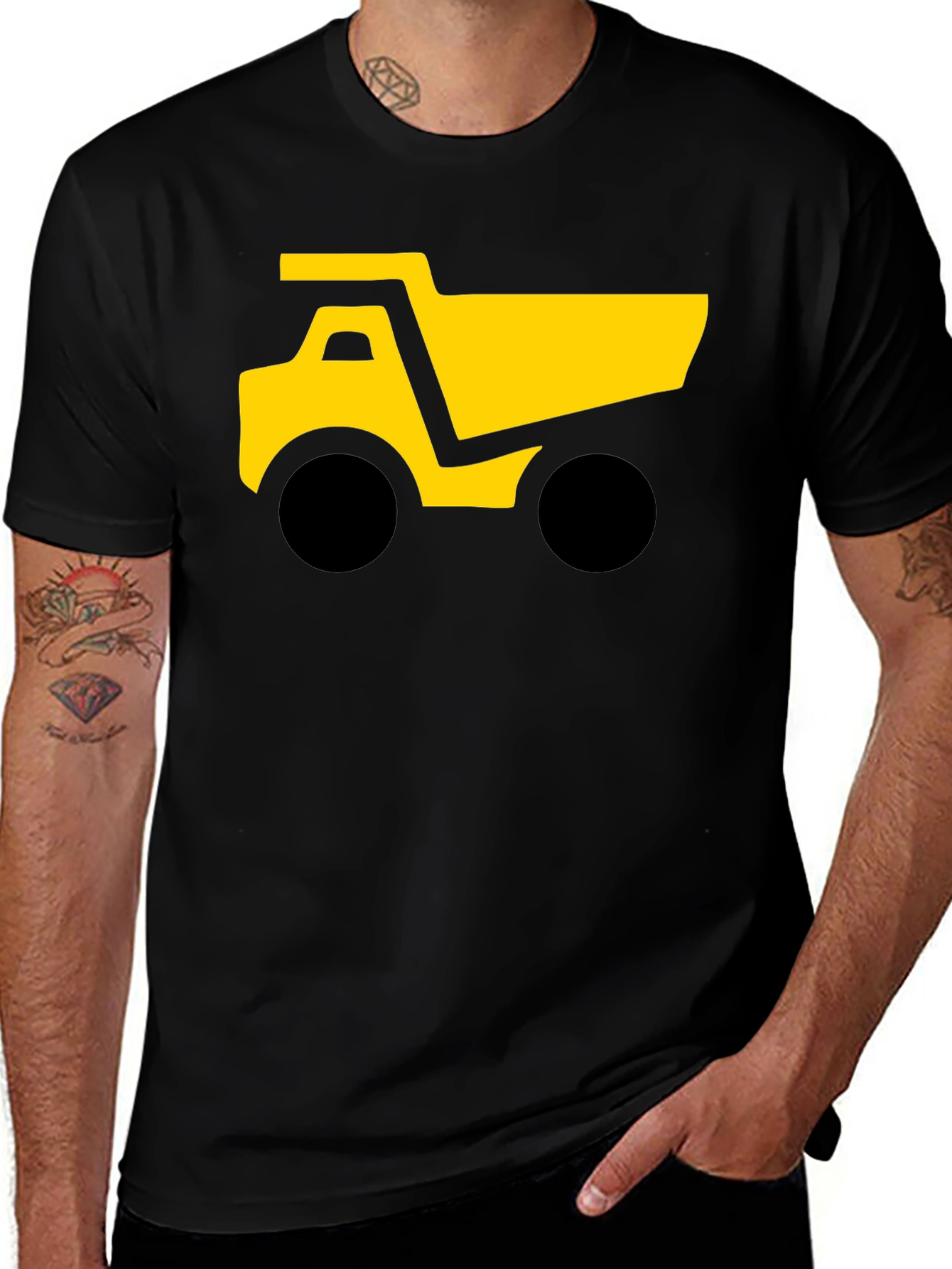 Variant 9 of Dump Truck Graphic Tee - Construction Vehicle T-Shirt