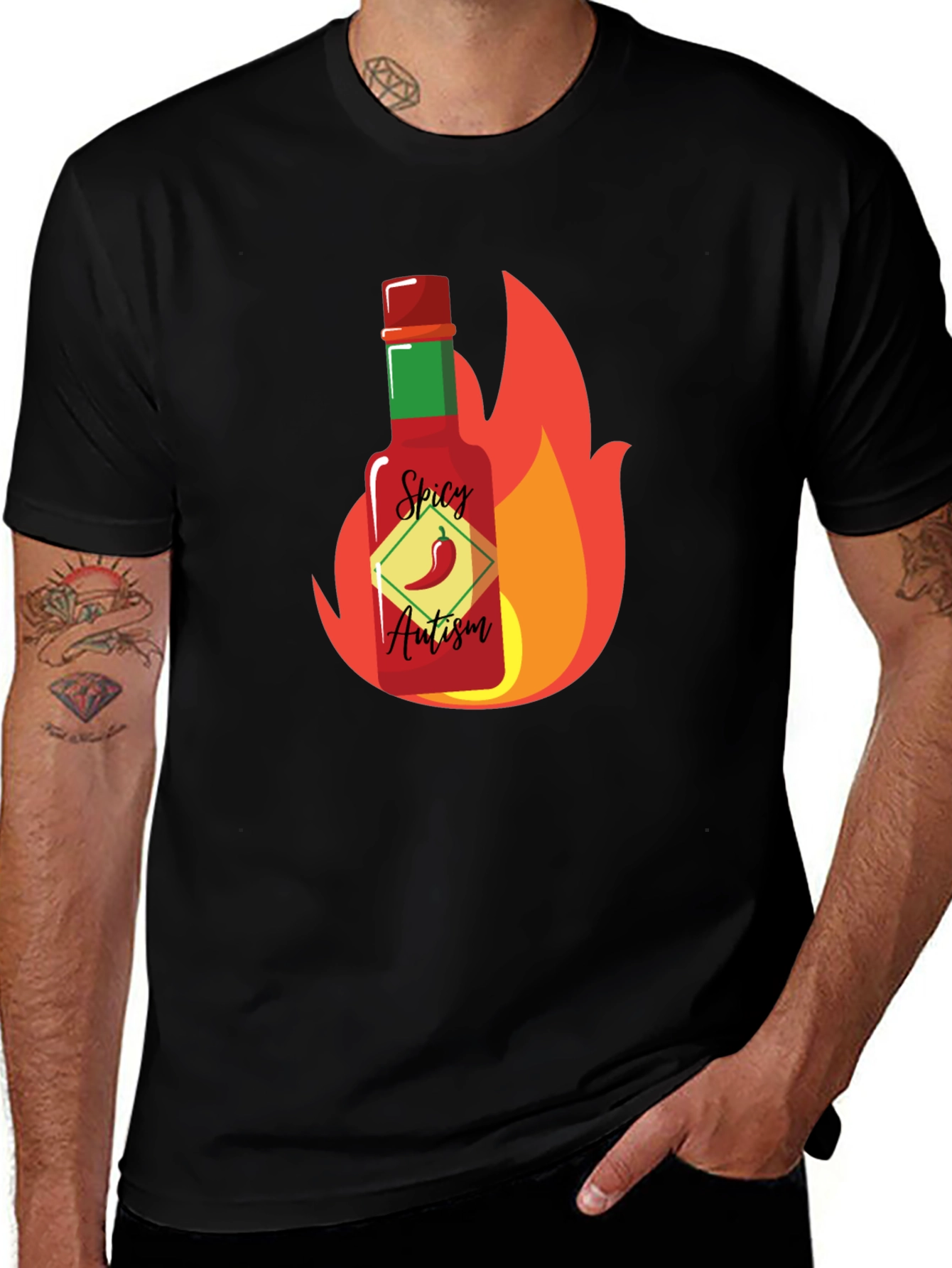 Variant 29 of Spicy Autism Awareness T-Shirt