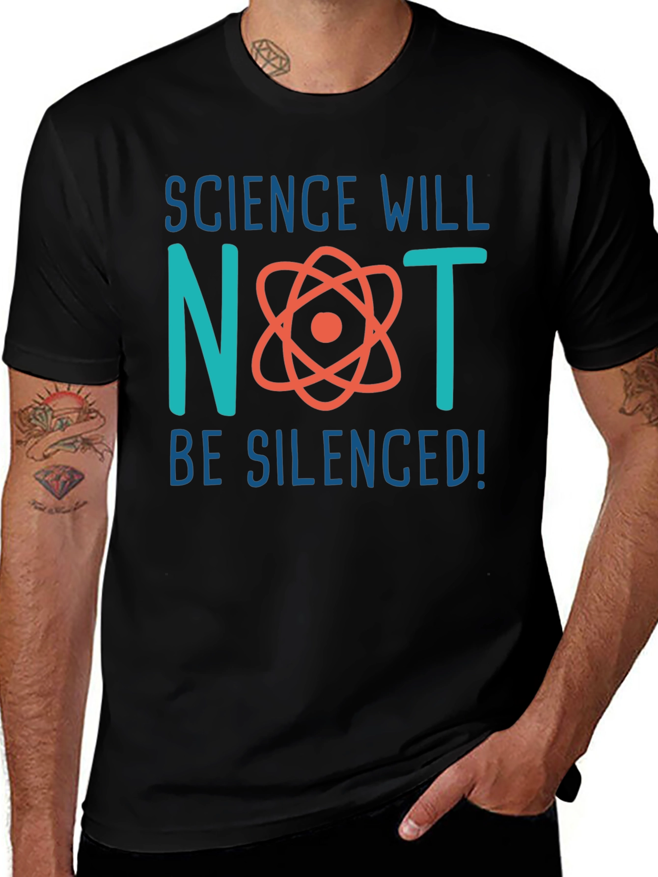 Variant 4 of Science Will Not Be Silenced Graphic Tee