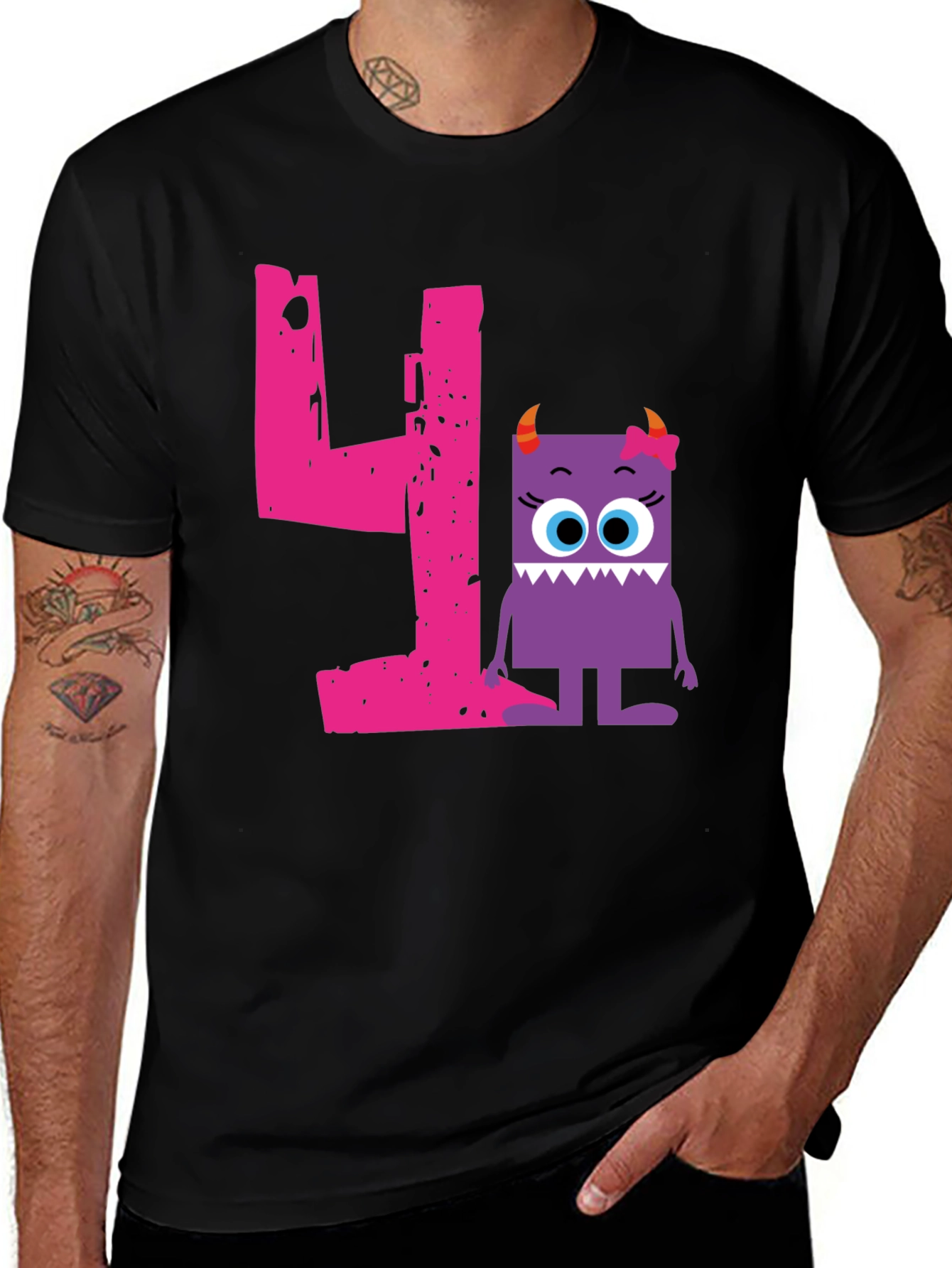 Variant 6 of Monster Number 4 T-Shirt