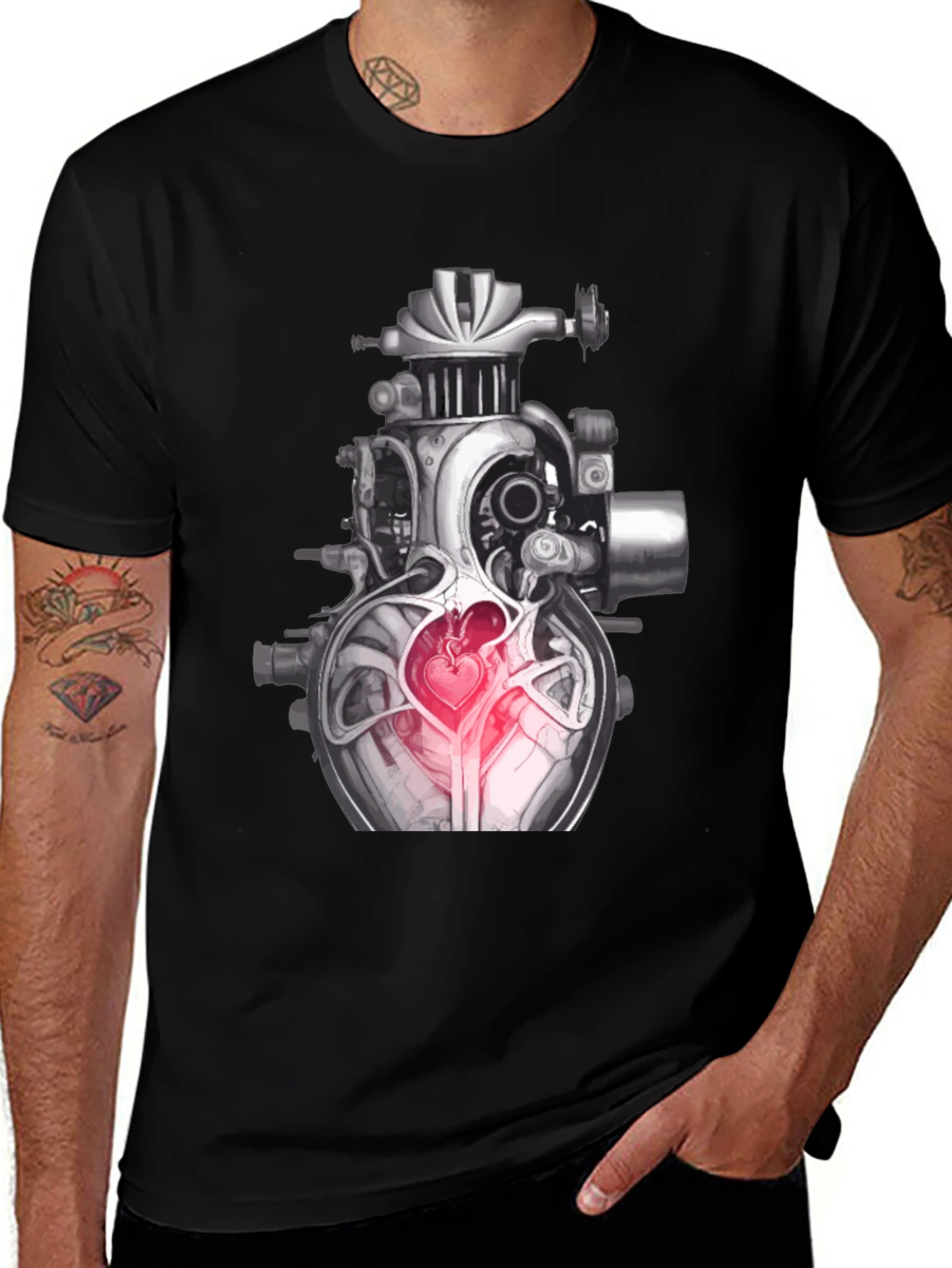 Steampunk Heart Graphic Tee