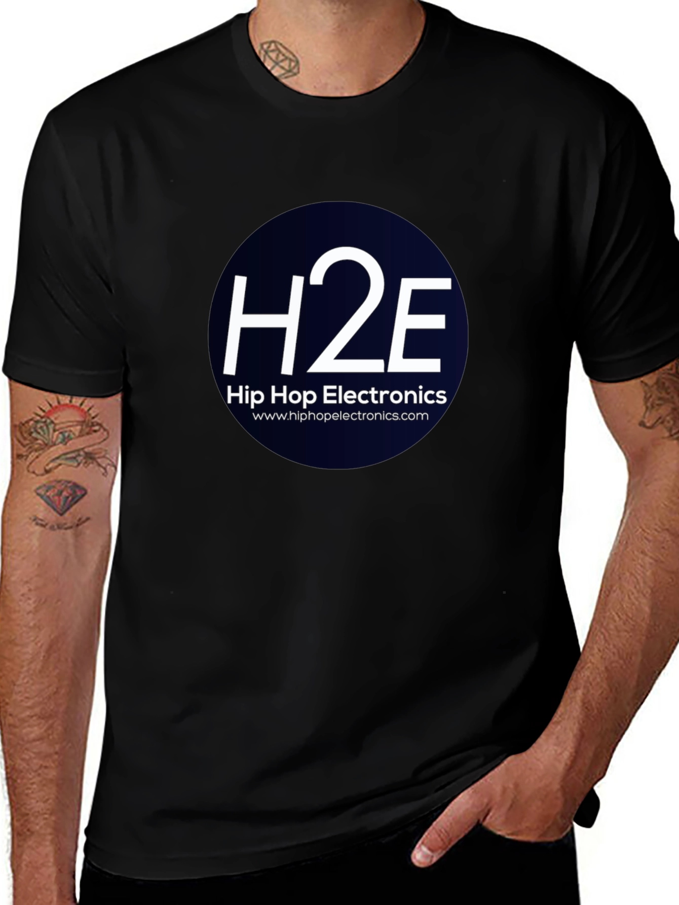 H2E Hip Hop Electronics Black T-Shirt