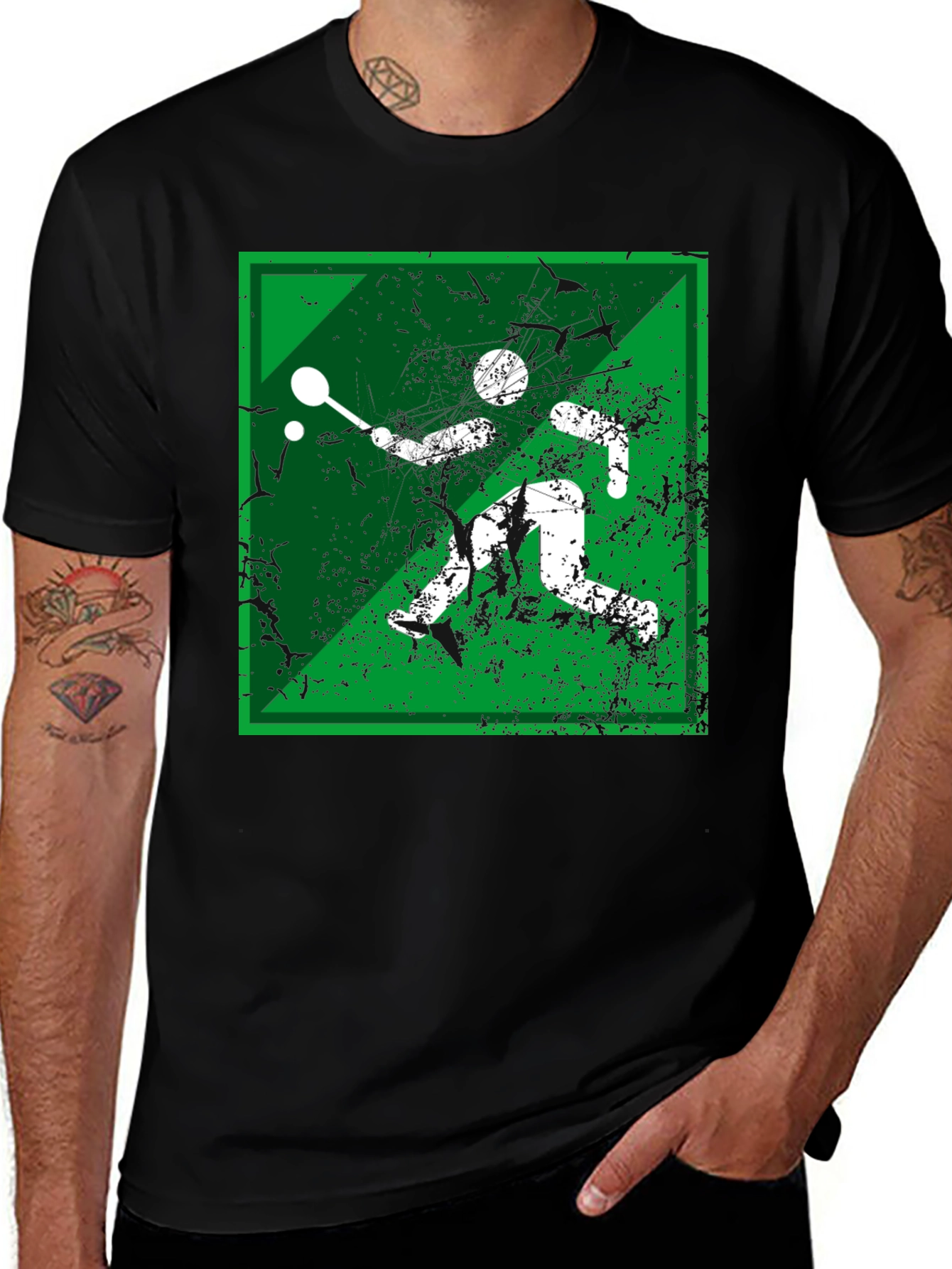 Variant 9 of Squash Player Graphic Tee