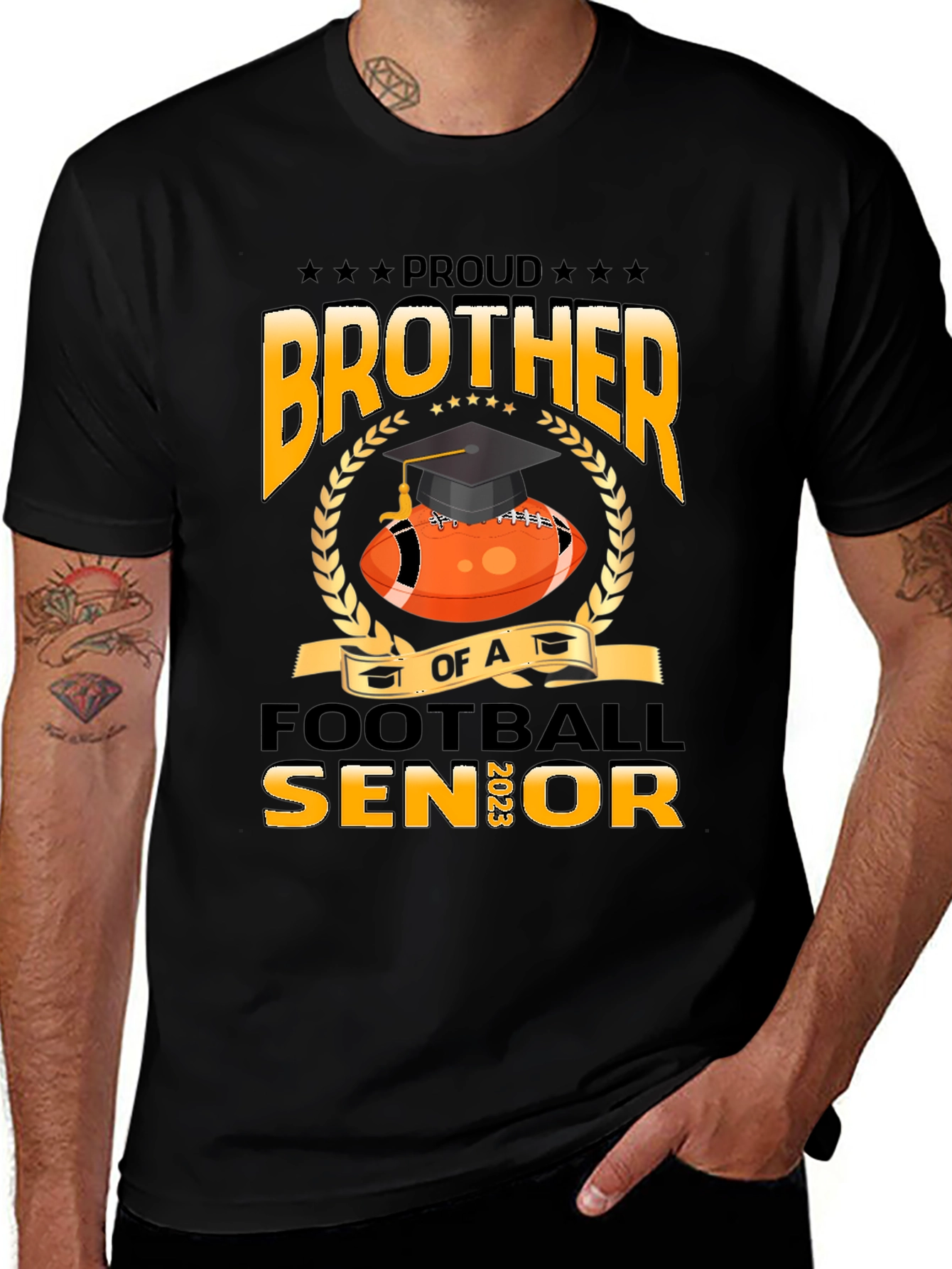Variant 29 of Proud Brother Football Senior 2023 T-Shirt