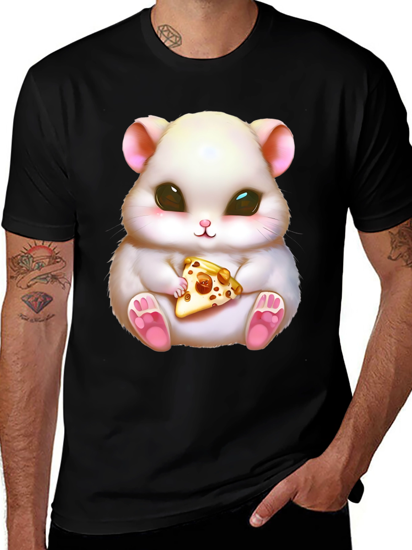 Variant 25 of Cute Hamster Pizza T-Shirt