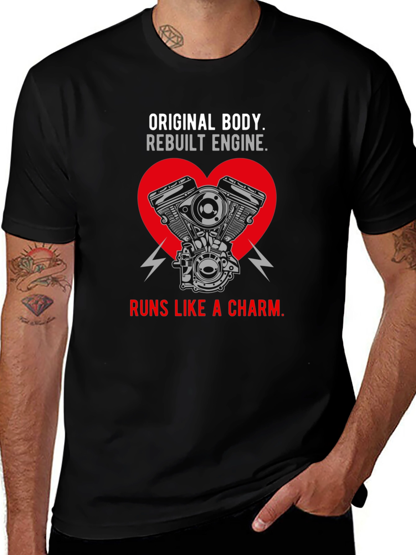 Variant 14 of Original Body Rebuilt Engine T-Shirt