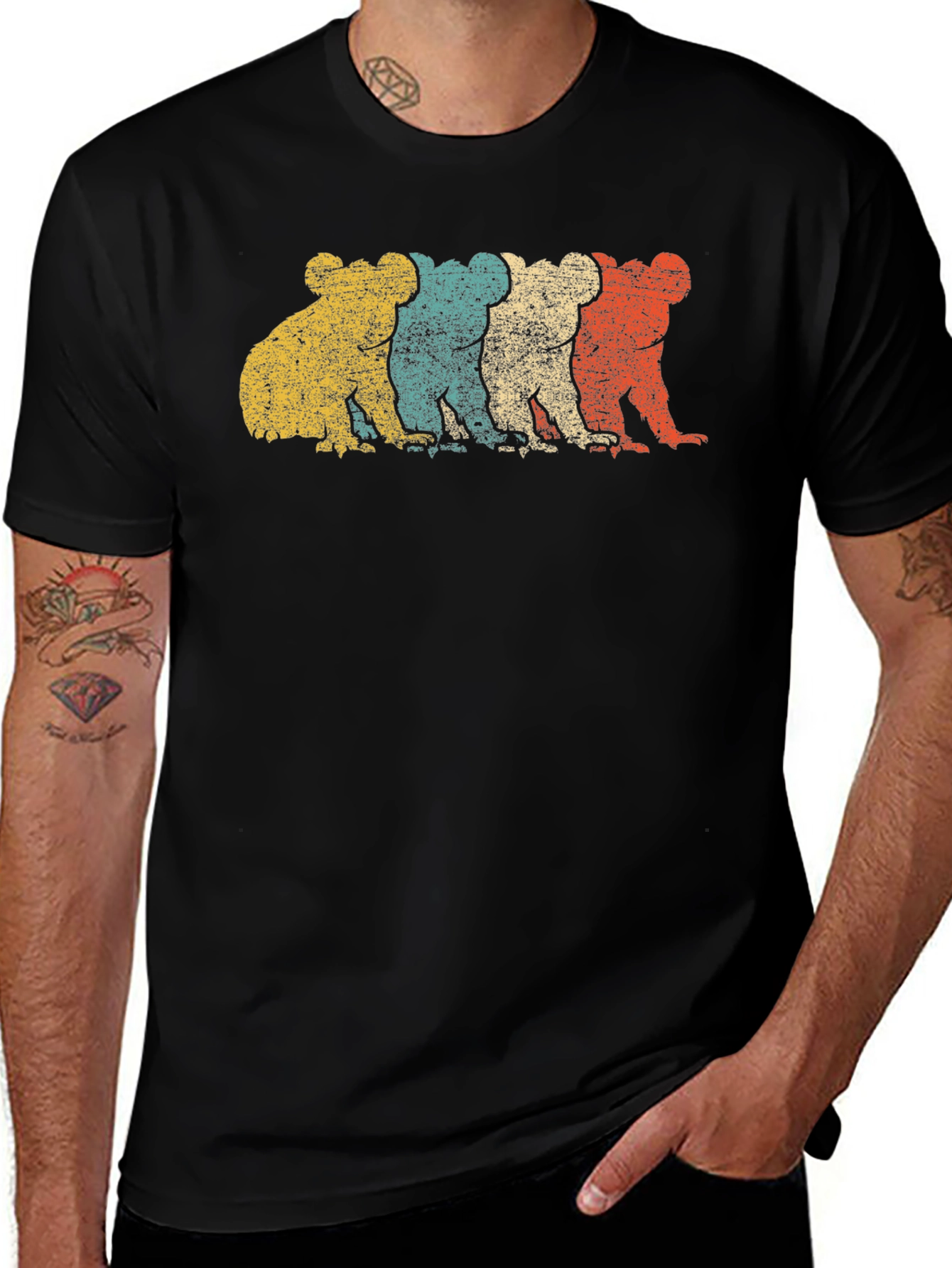 Variant 7 of Retro Koala T-Shirt - Distressed Print