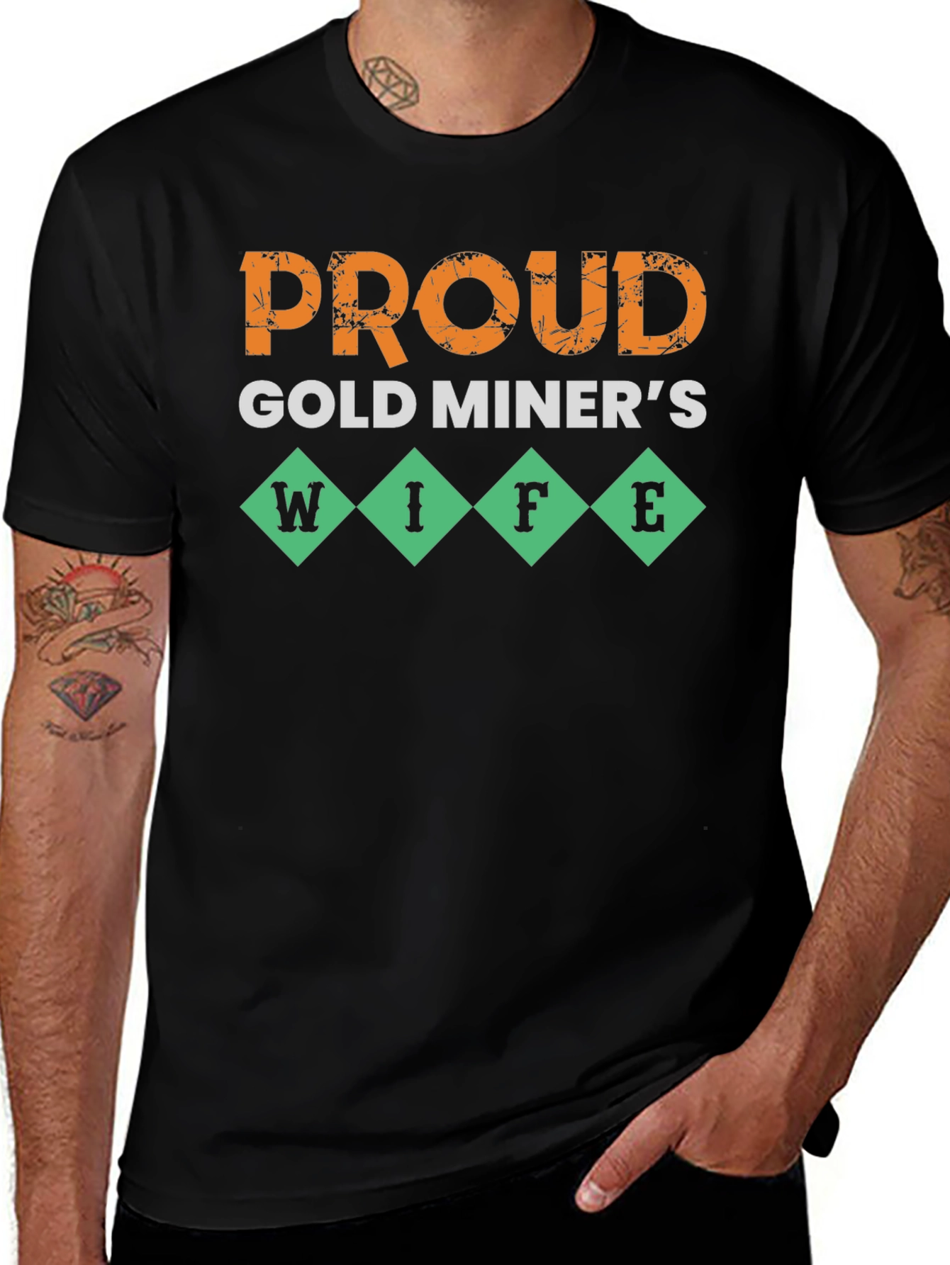Variant 21 of Proud Gold Miner's Wife T-Shirt - Novelty Design
