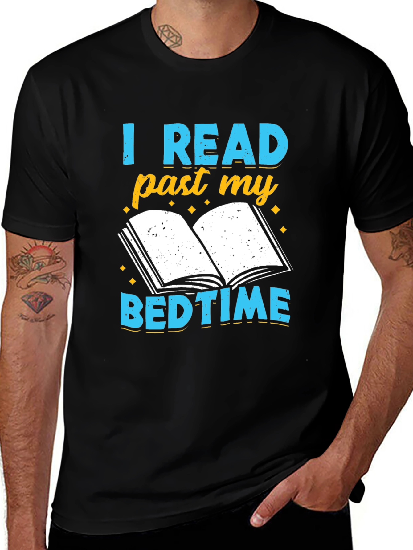 Variant 18 of I Read Past My Bedtime Graphic Tee