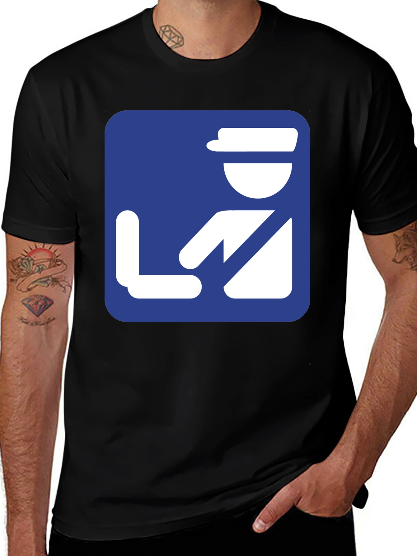 Variant 3 of Security Check T-Shirt