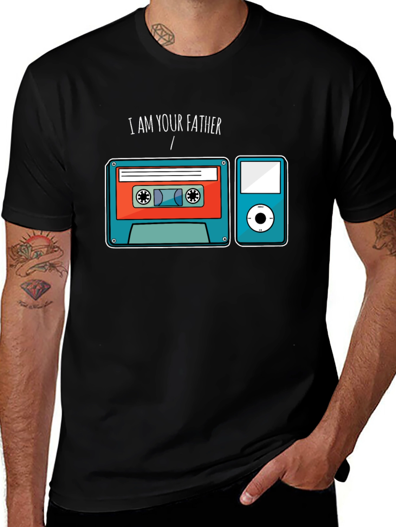 Variant 21 of I am Your Father Retro Music T-Shirt