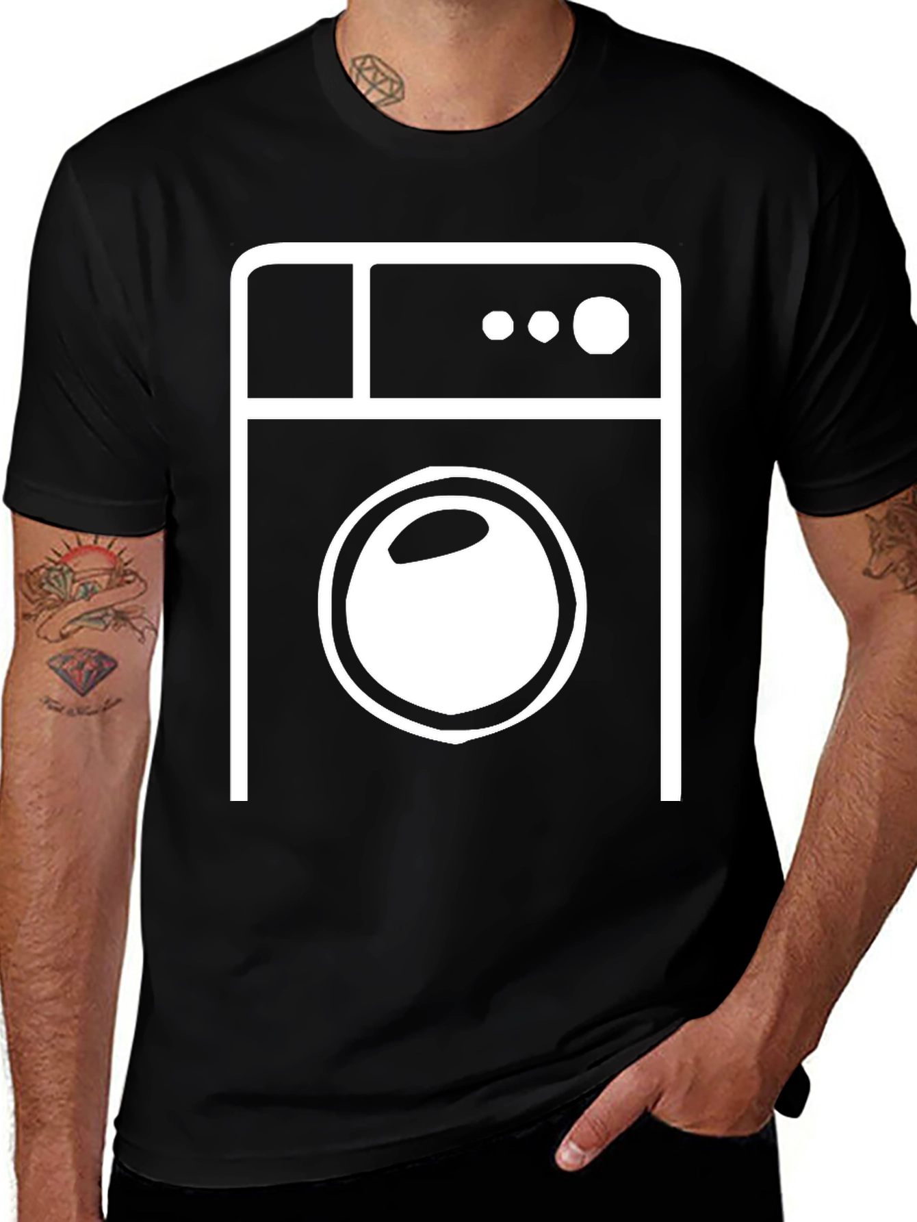 Variant 24 of Washing Machine Graphic Tee - Stylish & Functional