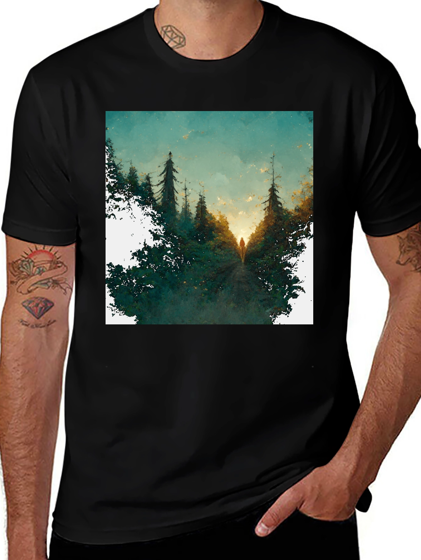 Variant 6 of Nature Silhouette T-Shirt