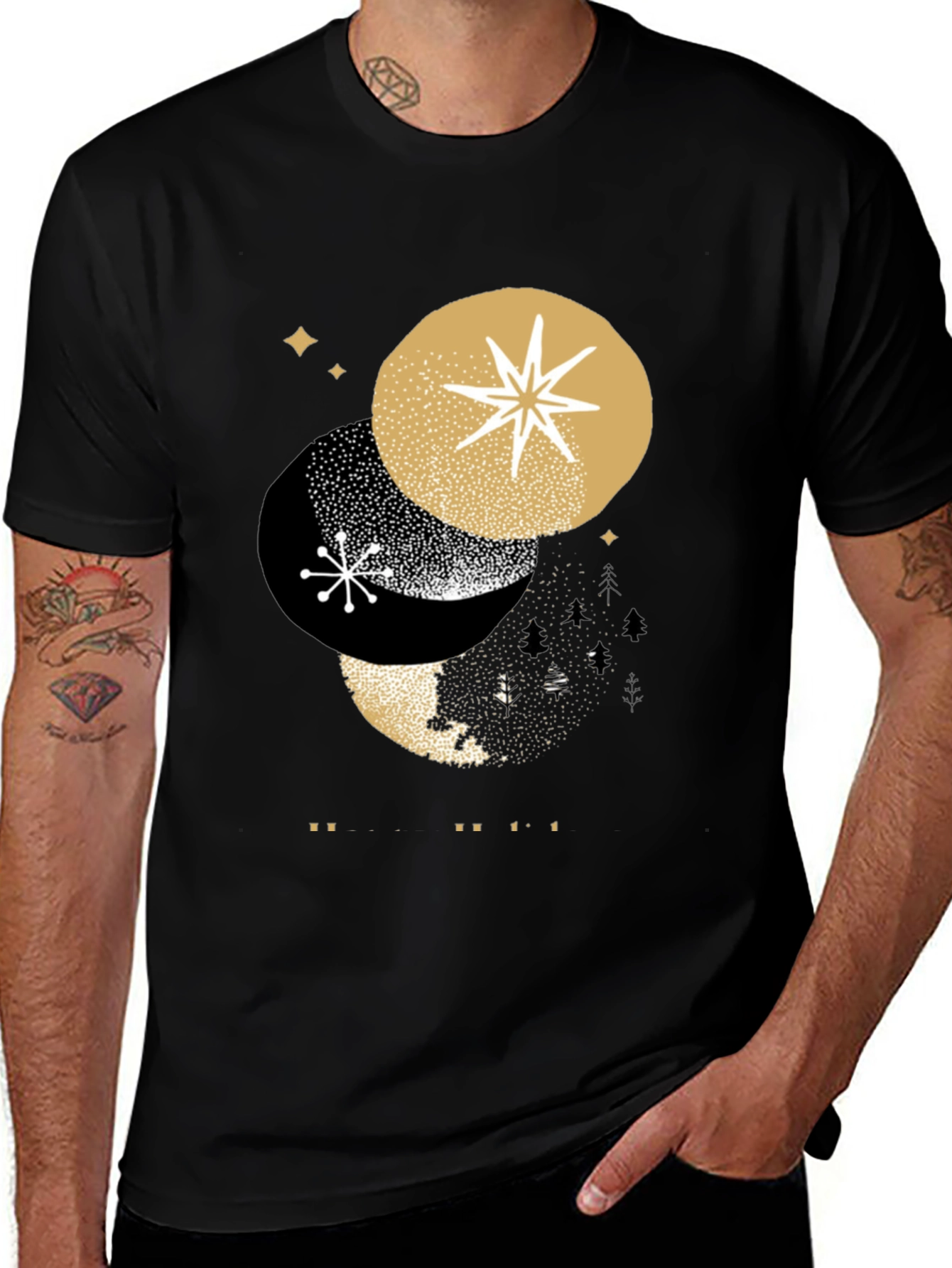 Variant 11 of Celestial T-Shirt - Black