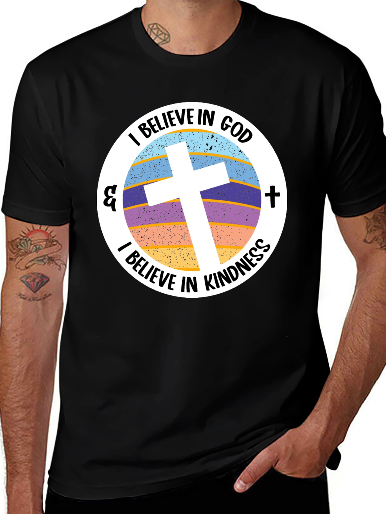 I Believe in God and Kindness Graphic Tee