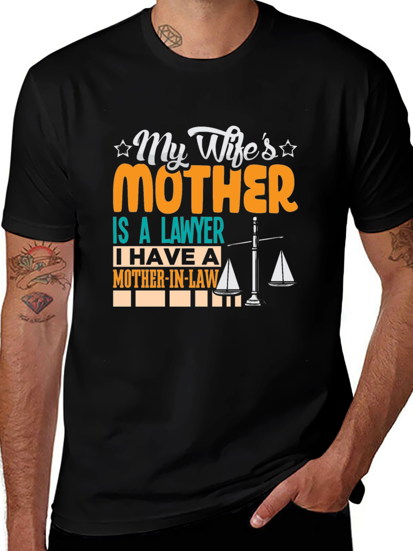Variant 7 of My Wife's Mother is a Lawyer T-Shirt