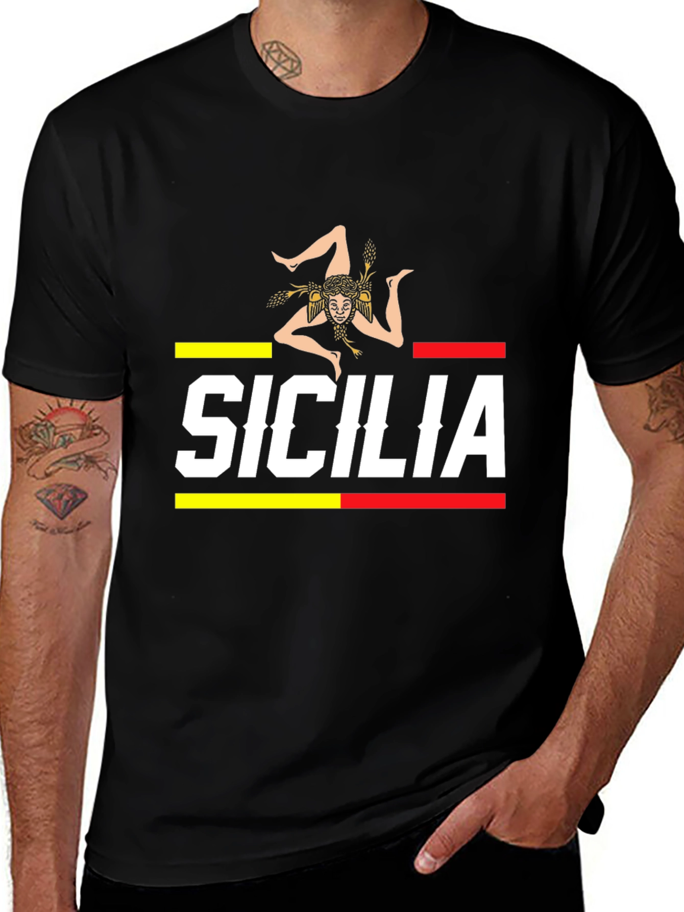 Sicilia Trident T-Shirt - Italian Heritage Apparel