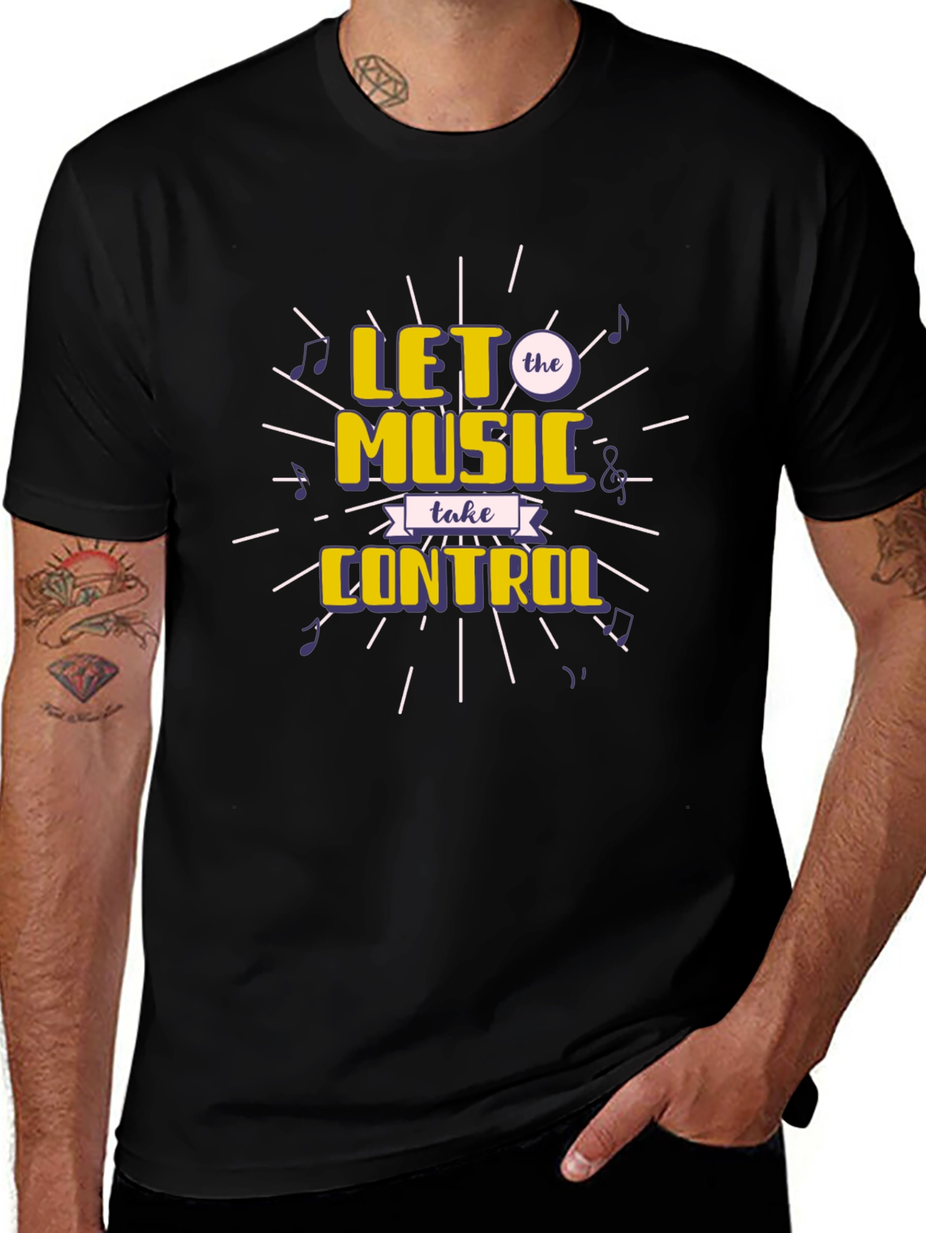 Variant 22 of Music Lover T-Shirt - Let the Music Take Control