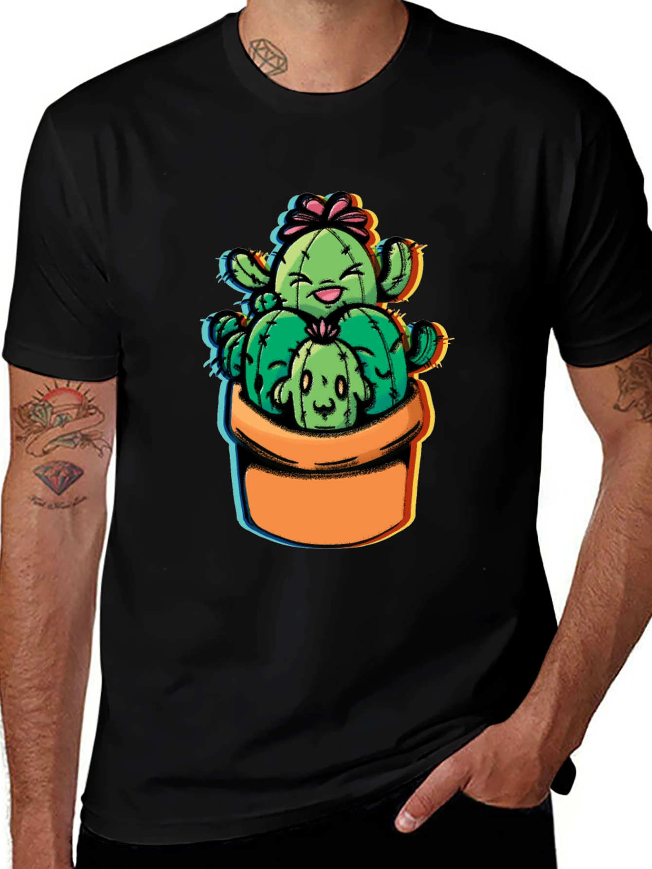 Variant 12 of Cute Cactus Crew Graphic Tee