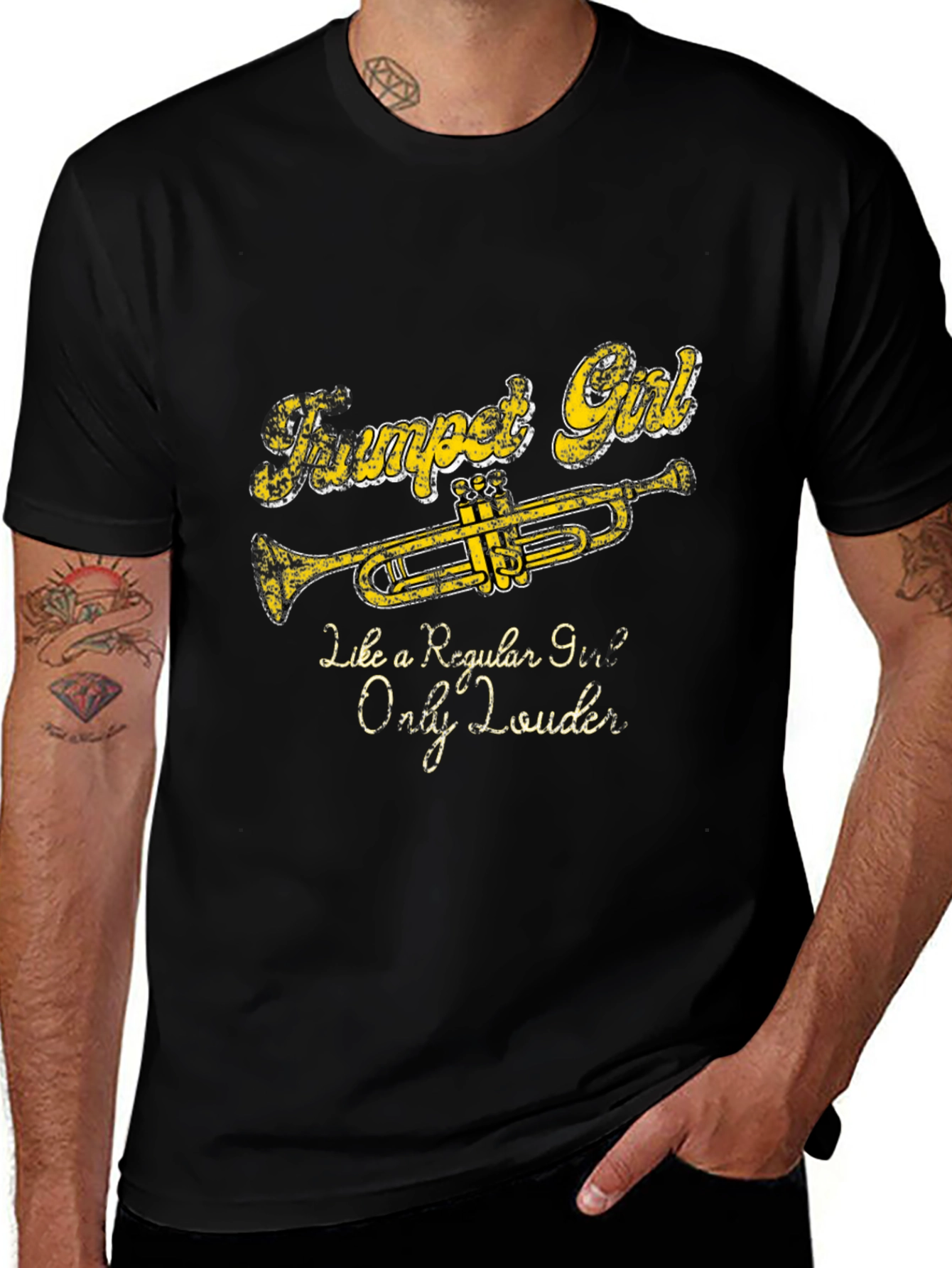 Variant 15 of Trumpet Girl T-Shirt - Musician Humor Tee