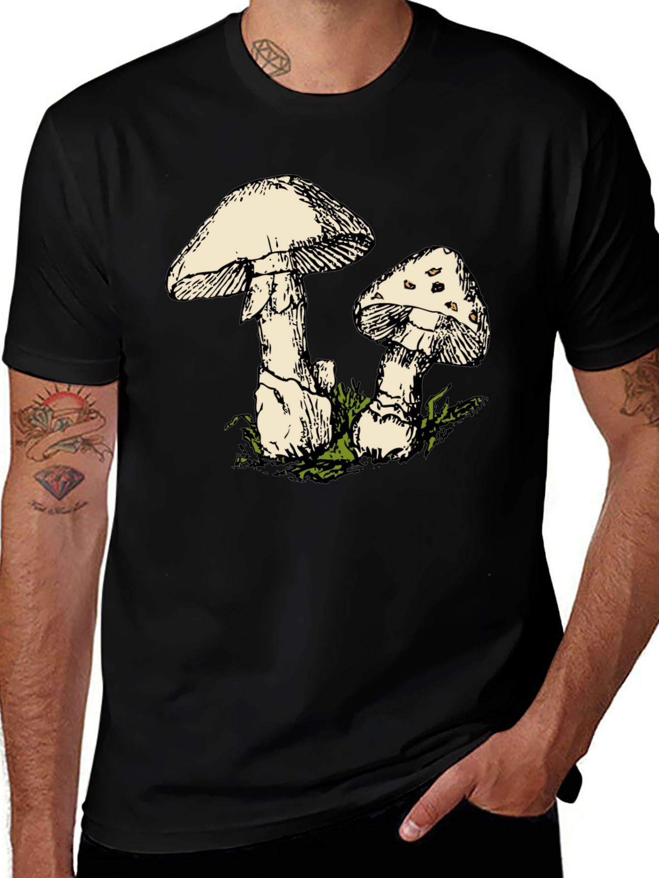 Variant 21 of Mushroom Graphic T-Shirt - Nature Inspired Tee