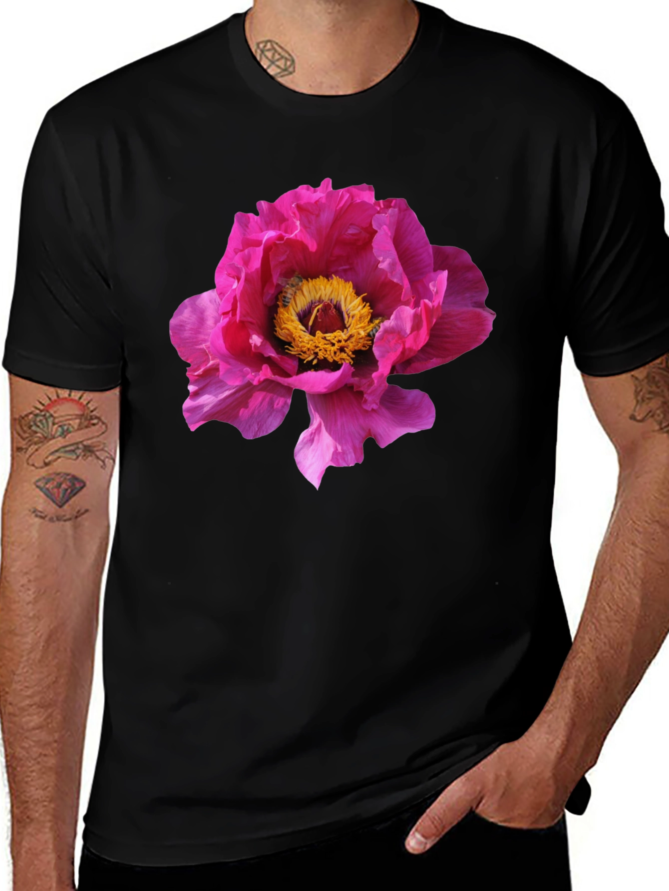 Variant 27 of Floral Print Crew Neck T-Shirt