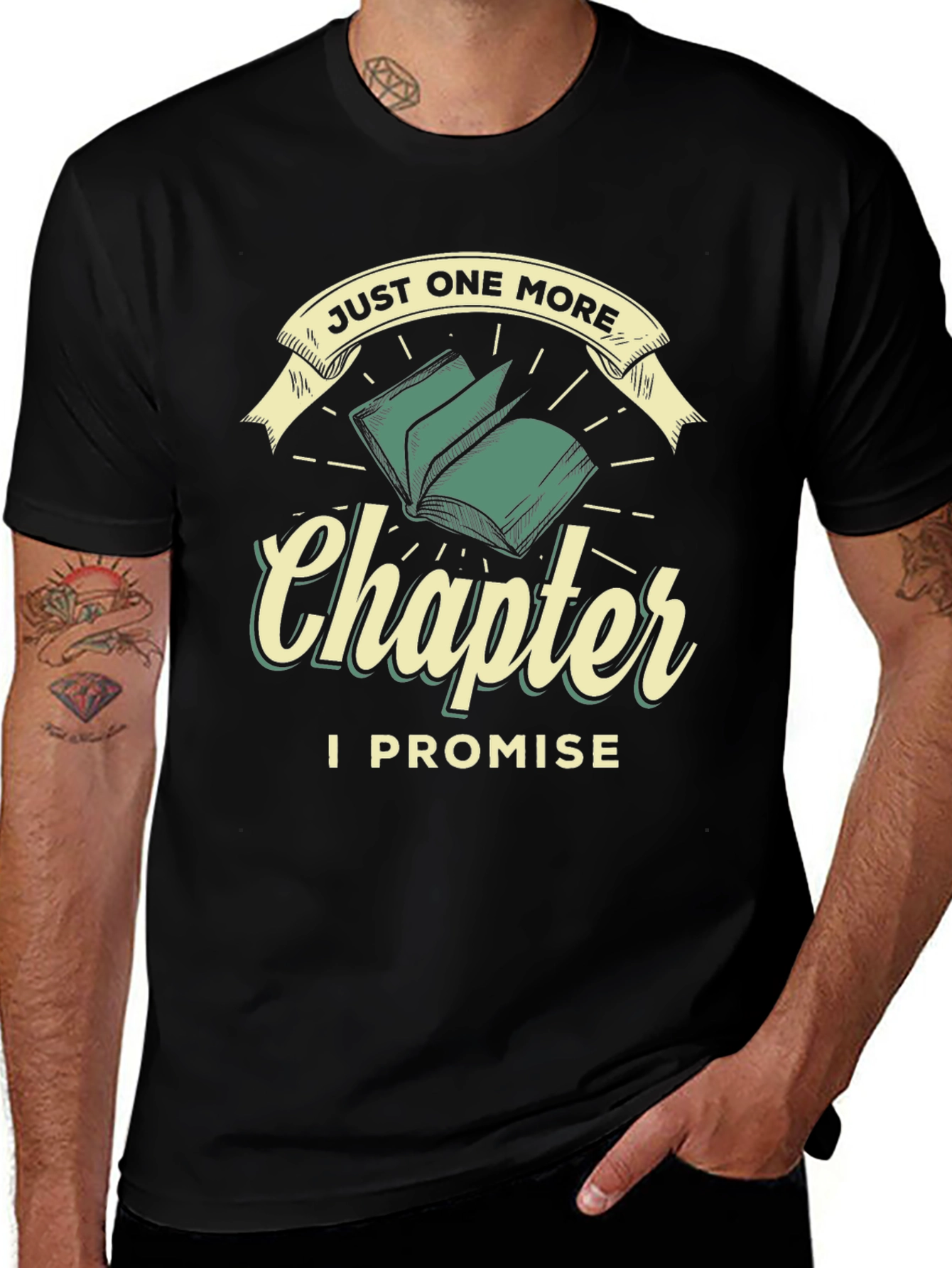 Black Just One More Chapter T-Shirt main image