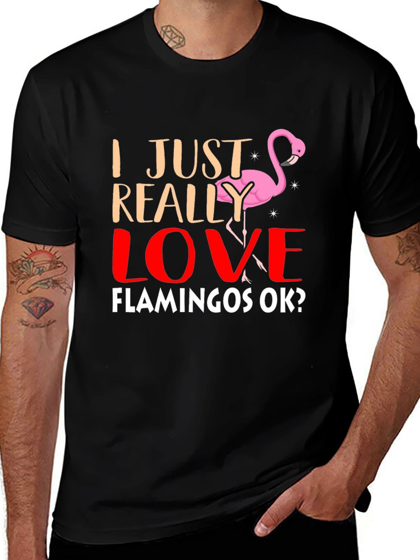 Variant 24 of I LOVE Flamingos T-Shirt