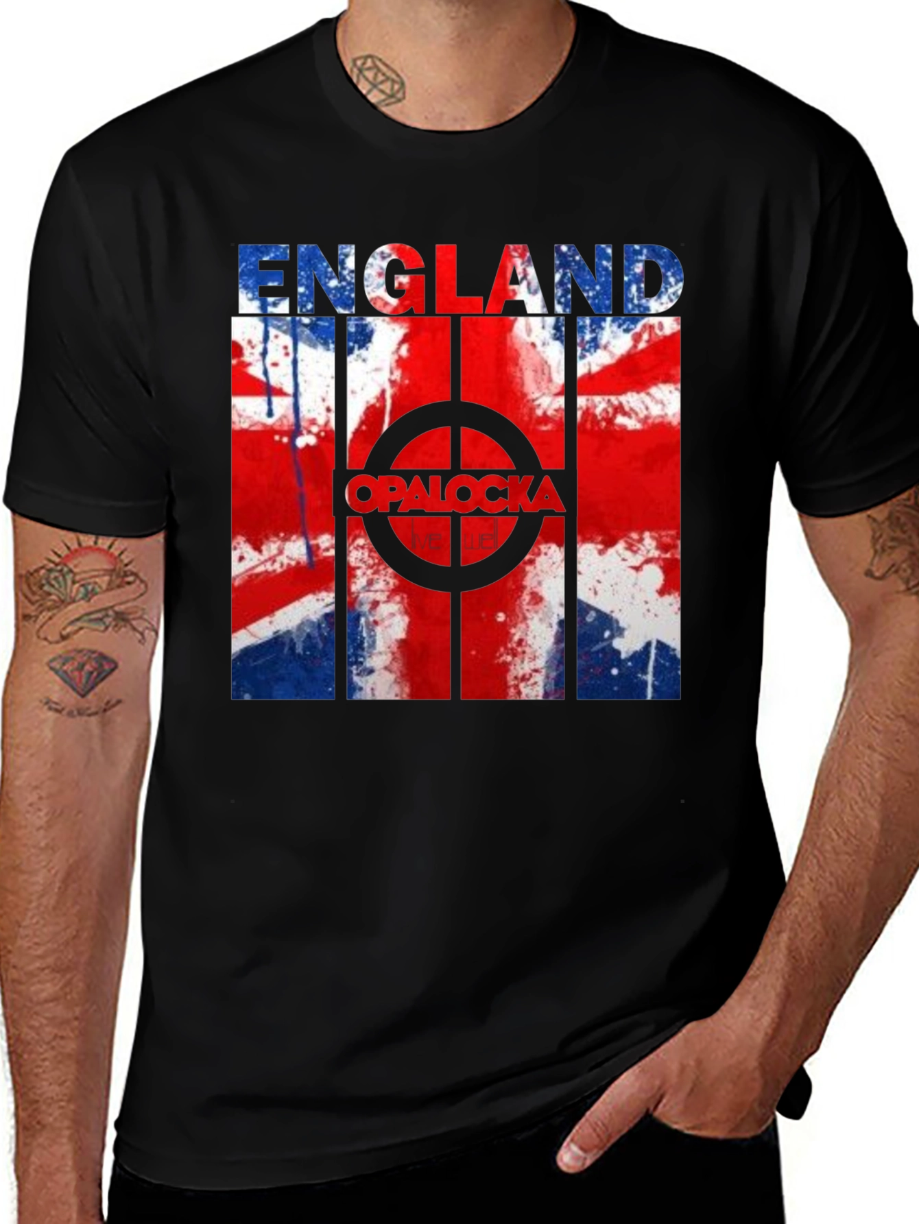Variant 26 of England Opalocka Flag Graphic T-Shirt