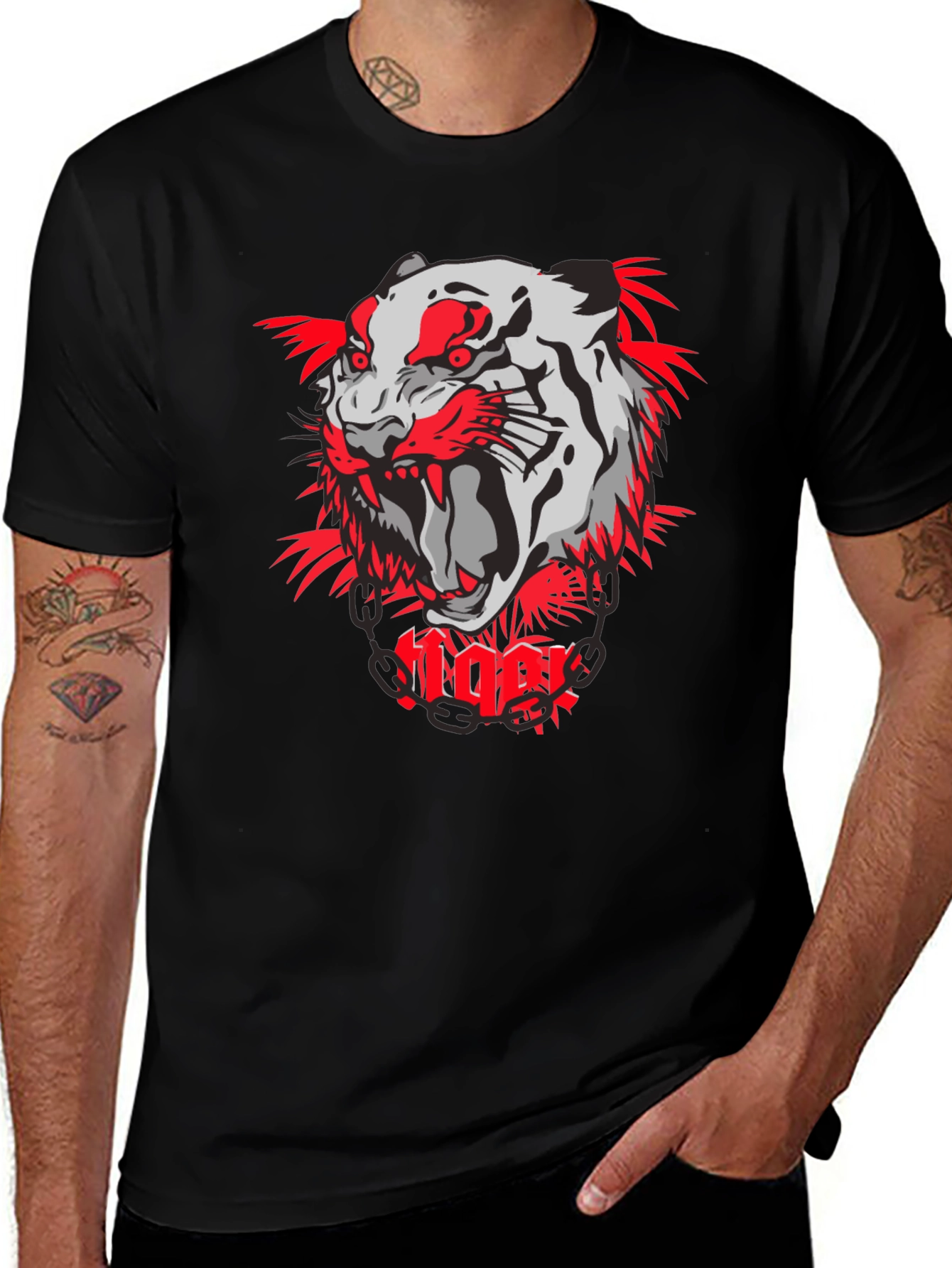 Variant 19 of Tiger Graphic Print T-Shirt - Bold & Stylish