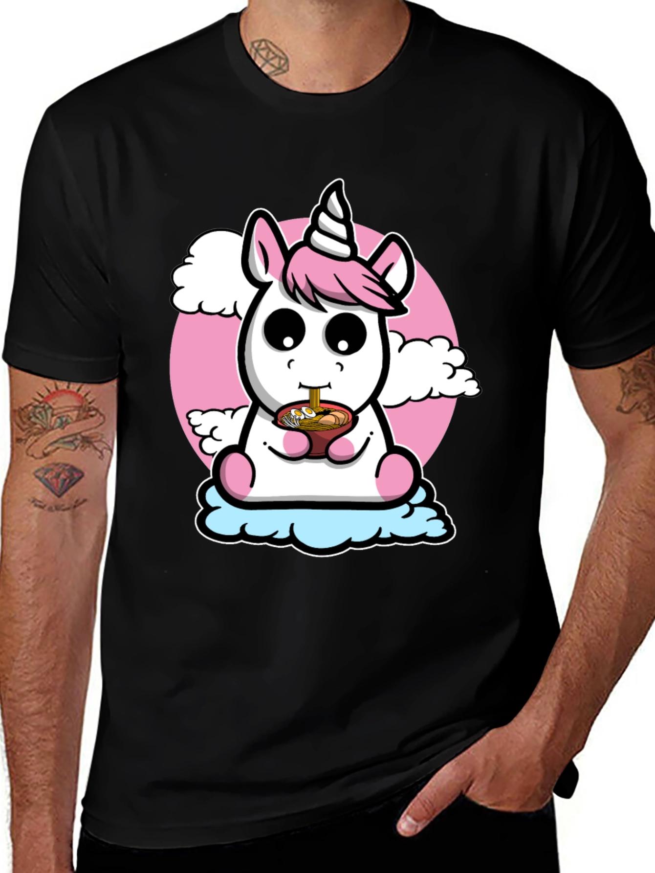 Unicorn Ramen Kawaii T-Shirt